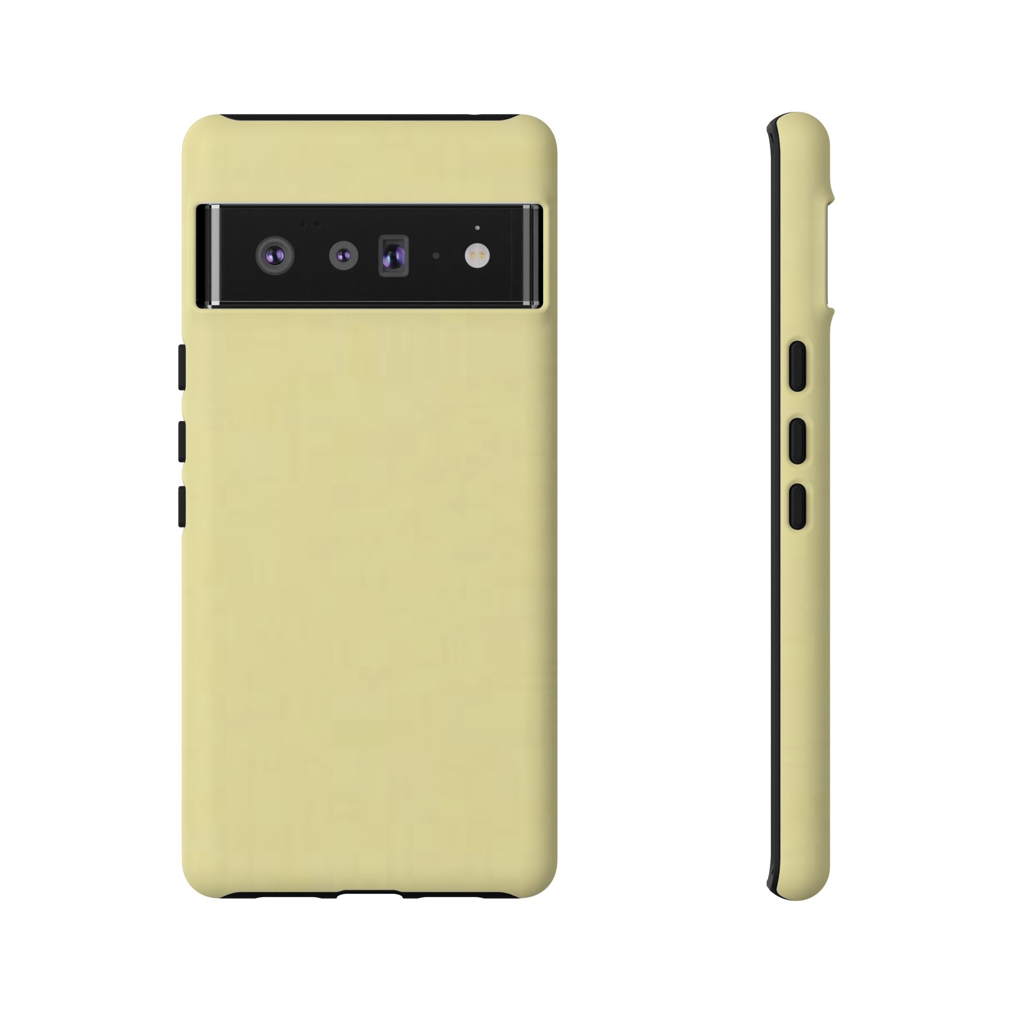 Pale Yellow Protective Phone Case