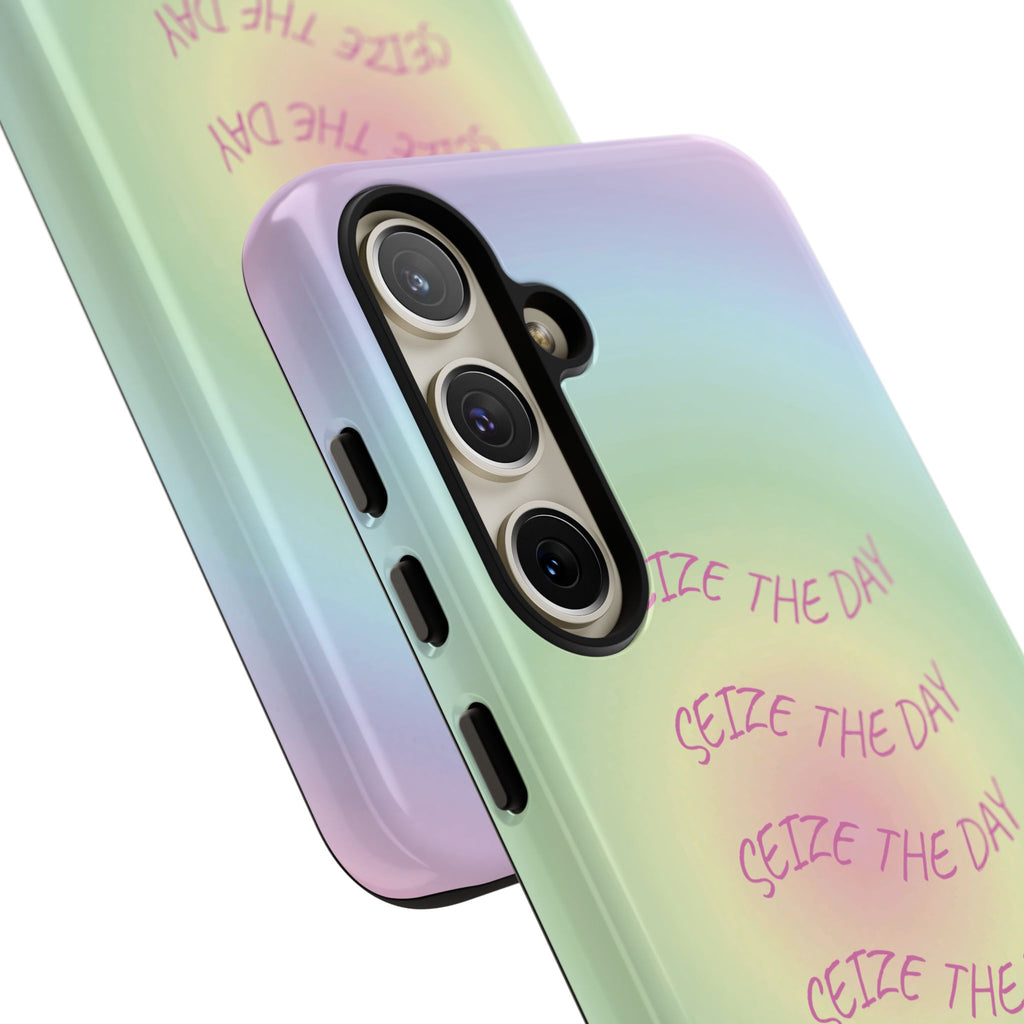 Bermuda Halo Seize The Day Pastel Gradient Tough Phone Case