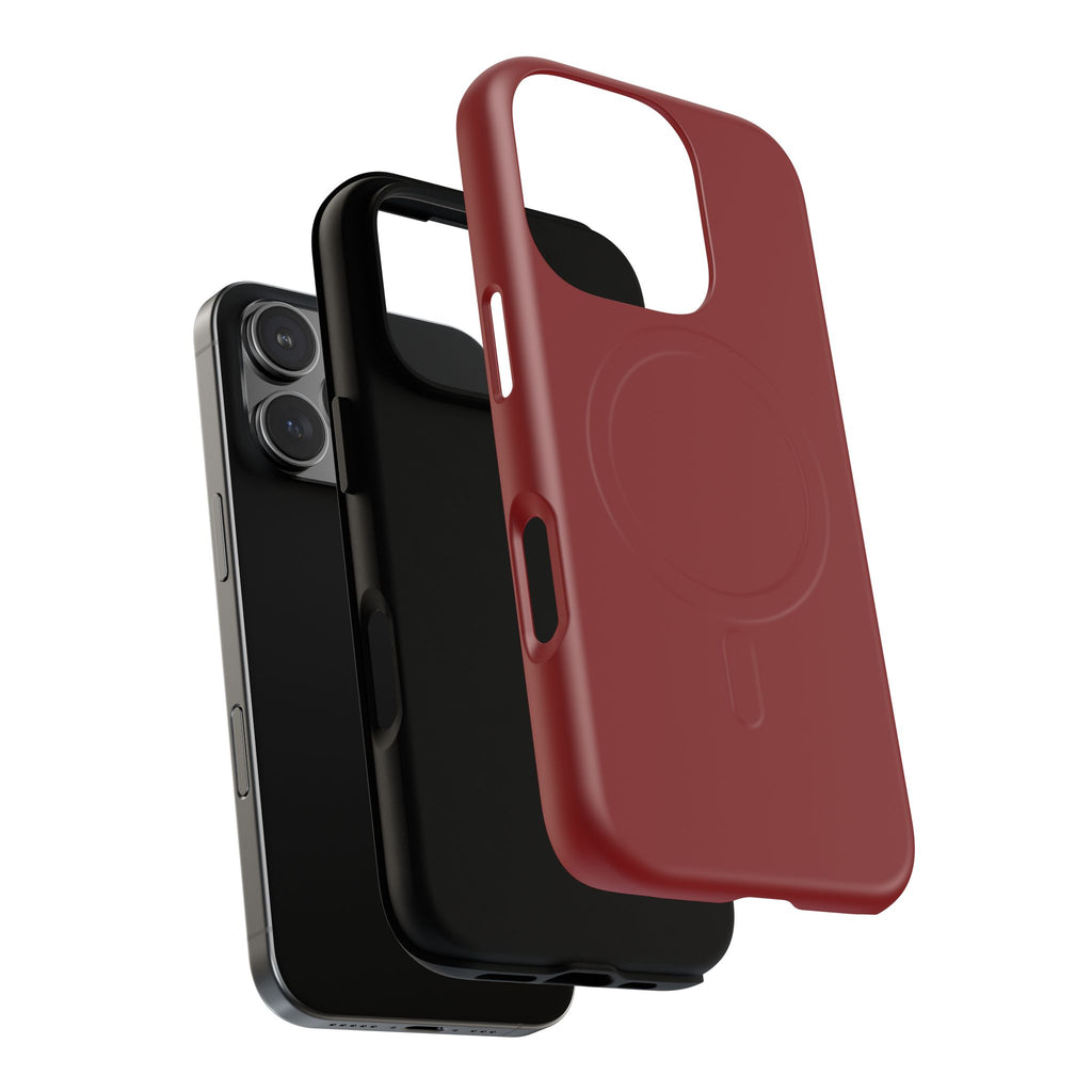 Dark Red MagSafe Protective Phone Case