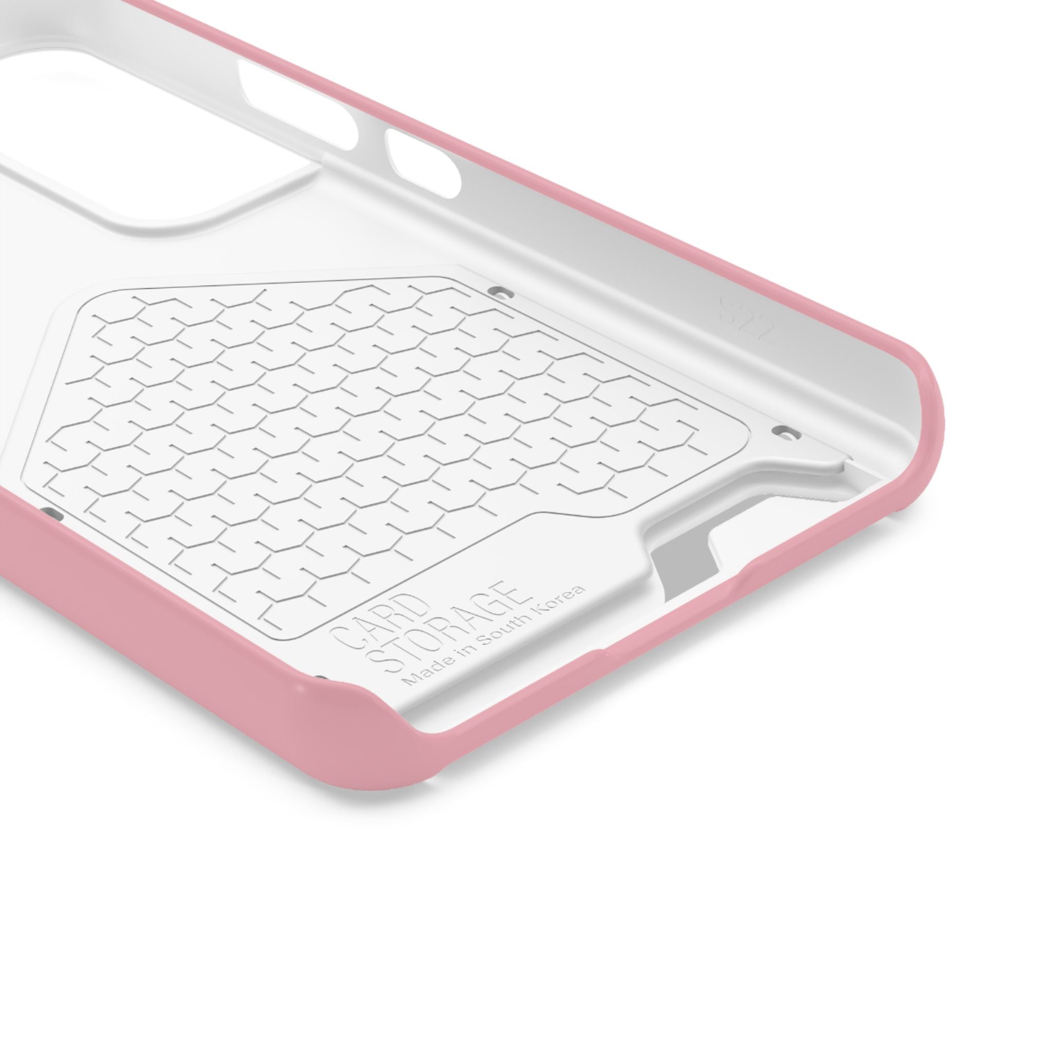 Pink Phone Case with Built-In Card Holder