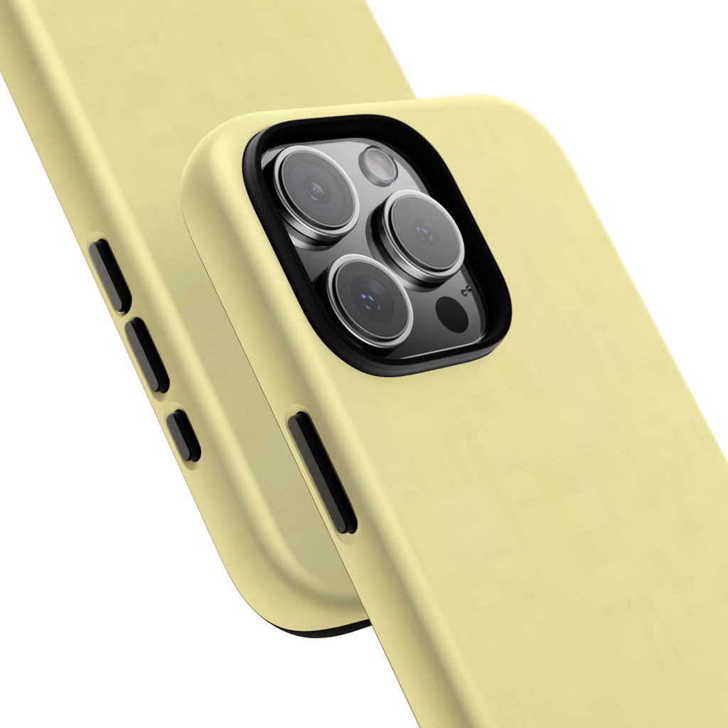 Pale Yellow Protective Phone Case