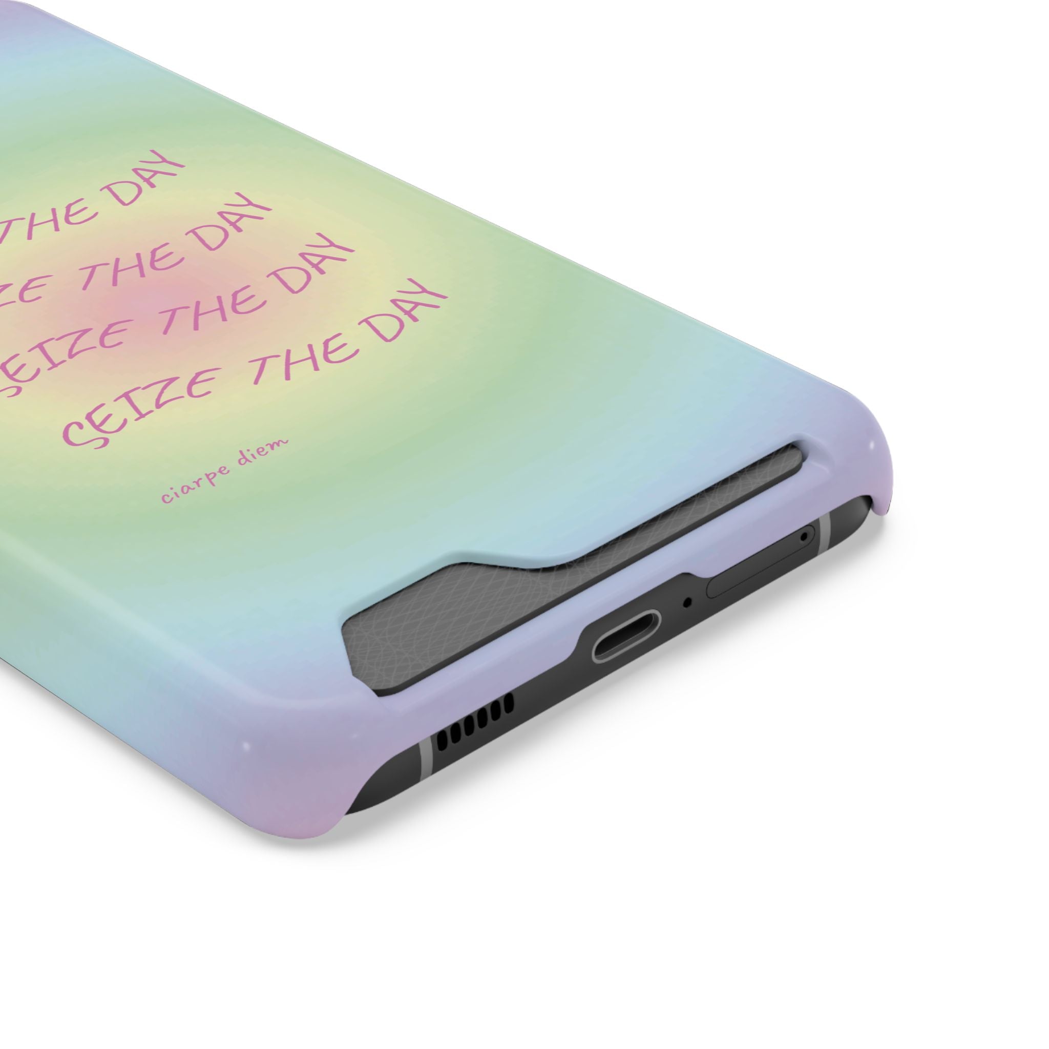 Bermuda Halo 'Seize The Day' Card Holder Phone Case