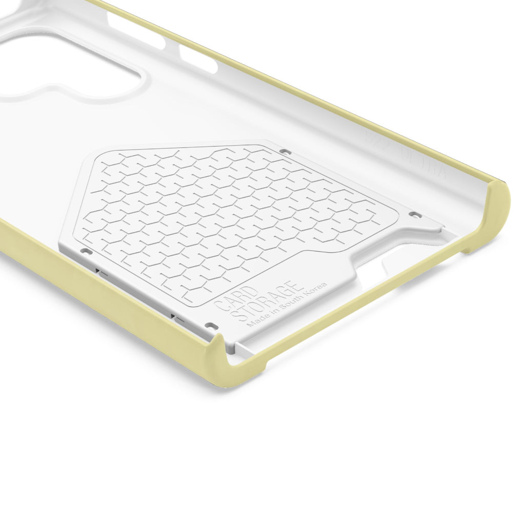 Pale Yellow Card-Holder Phone Case