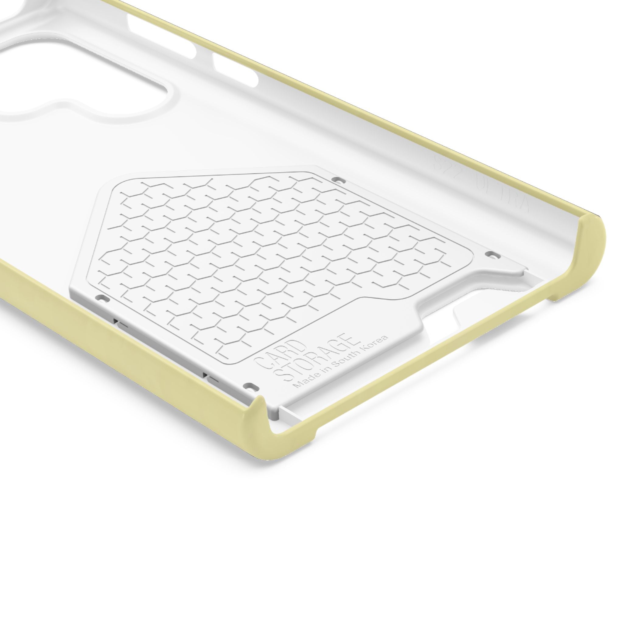 Pale Yellow Card-Holder Phone Case