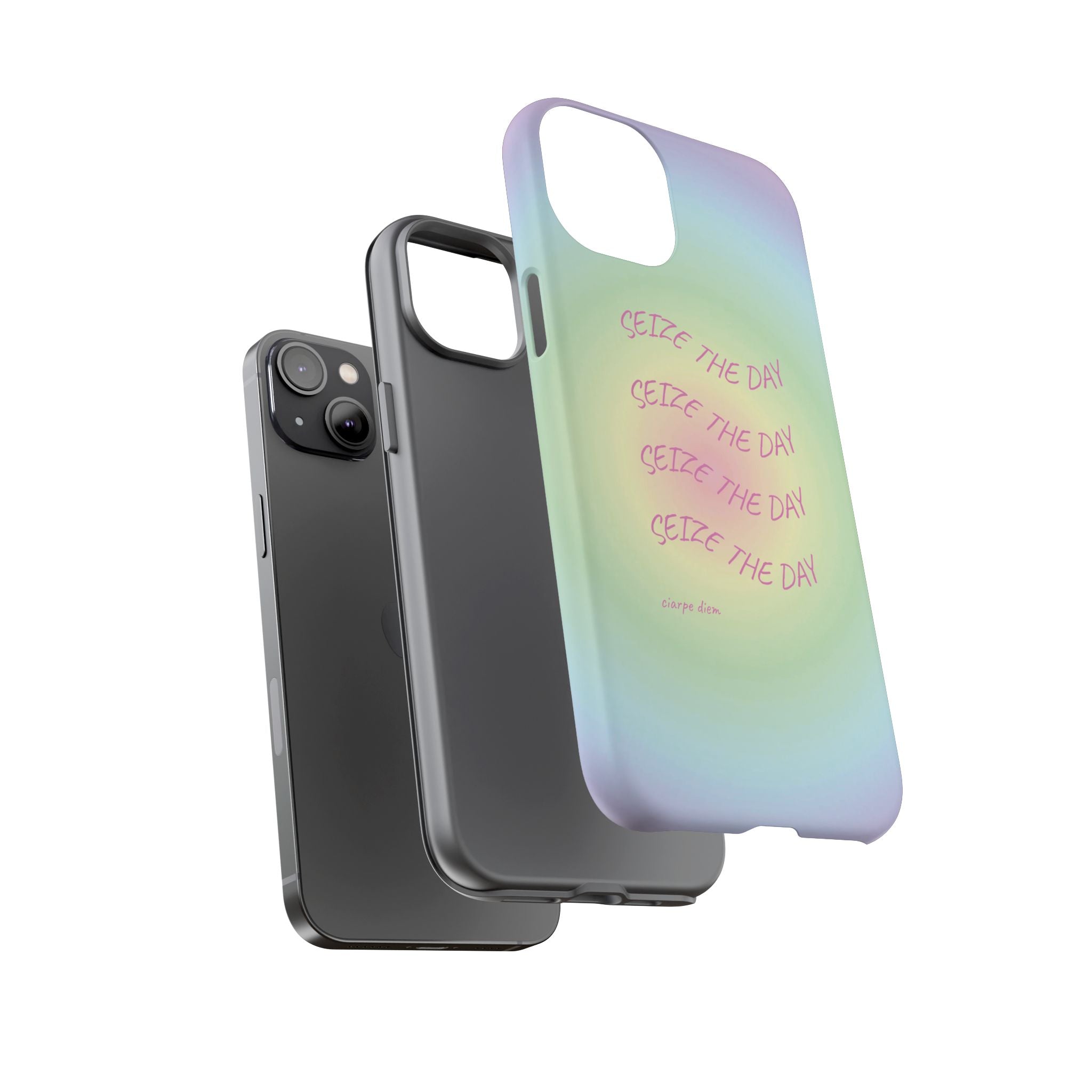 Bermuda Halo Seize The Day Pastel Gradient Tough Phone Case
