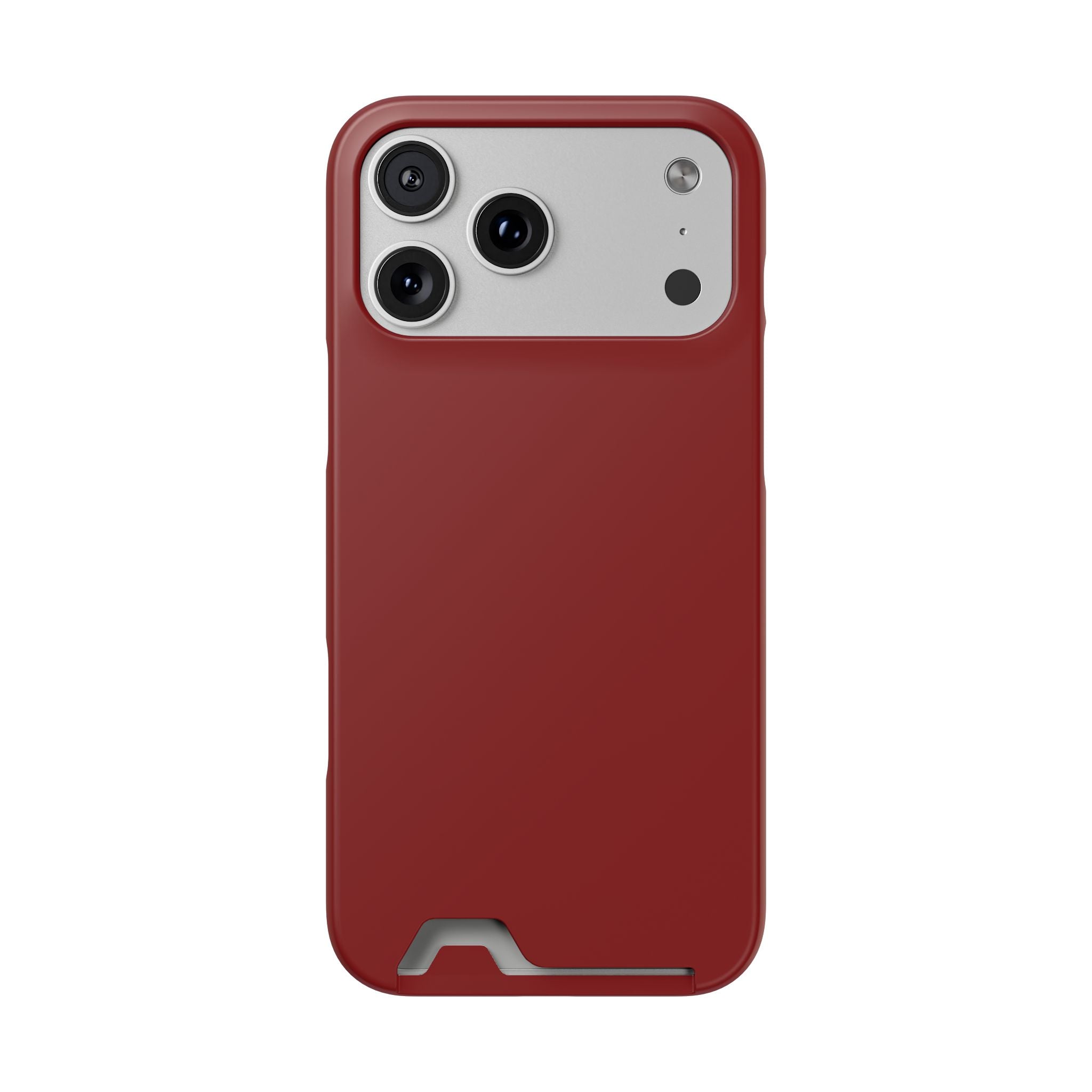 Dark Red Card-Holder Phone Case