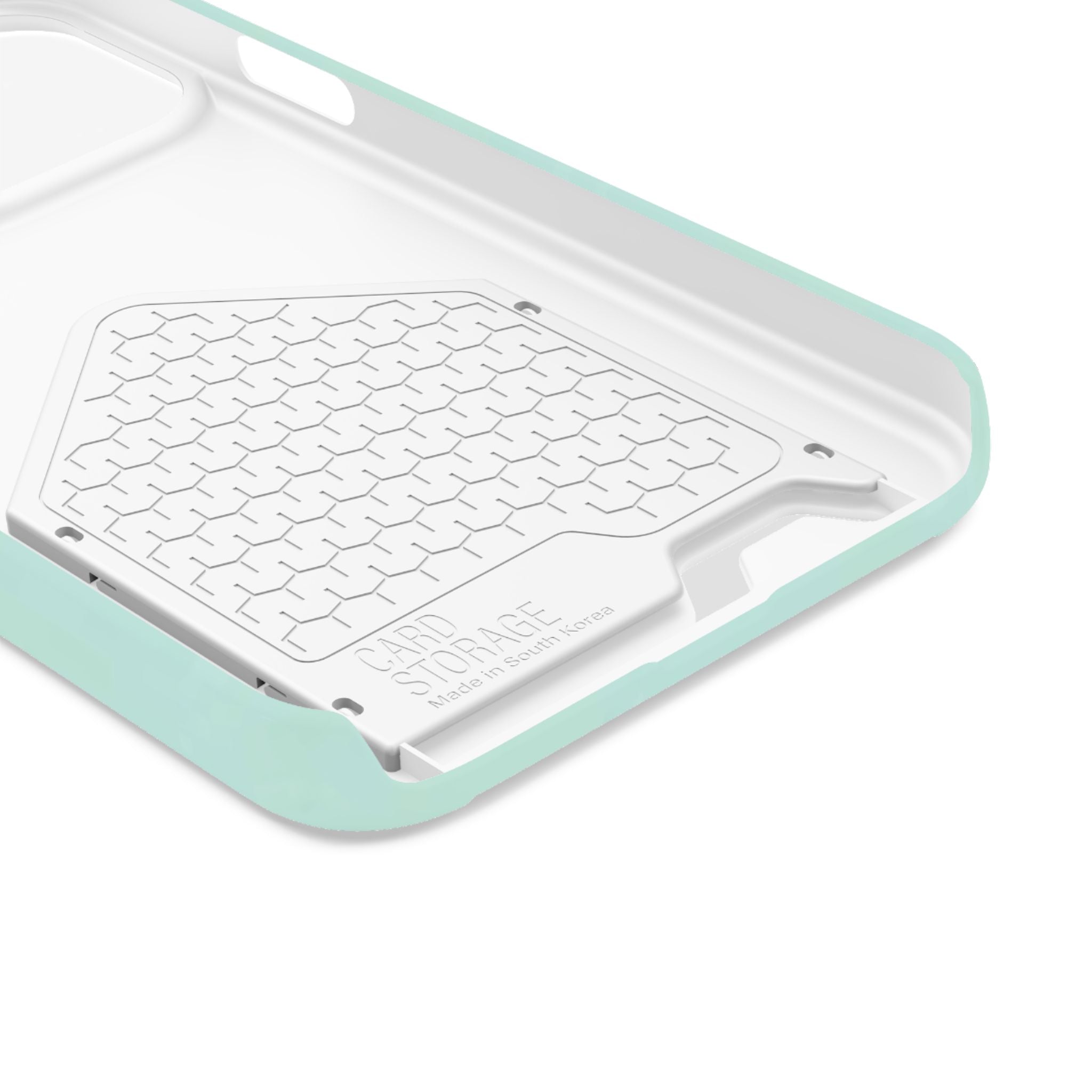 Light Mint Card Holder Phone Case