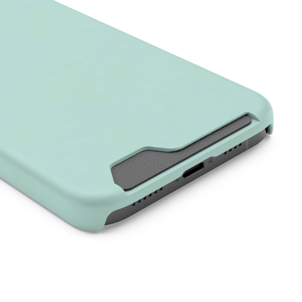 Light Mint Card Holder Phone Case