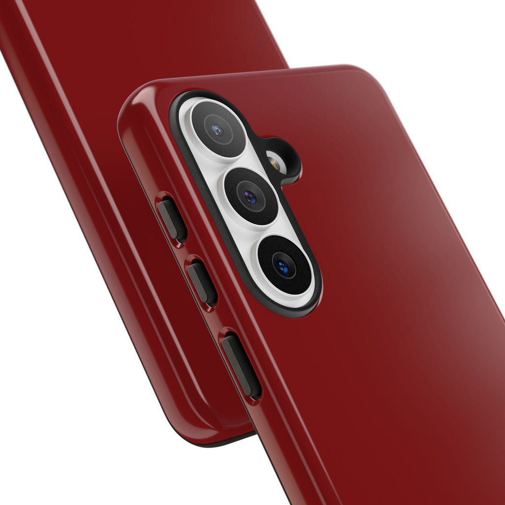 Dark Red Protective Phone Case
