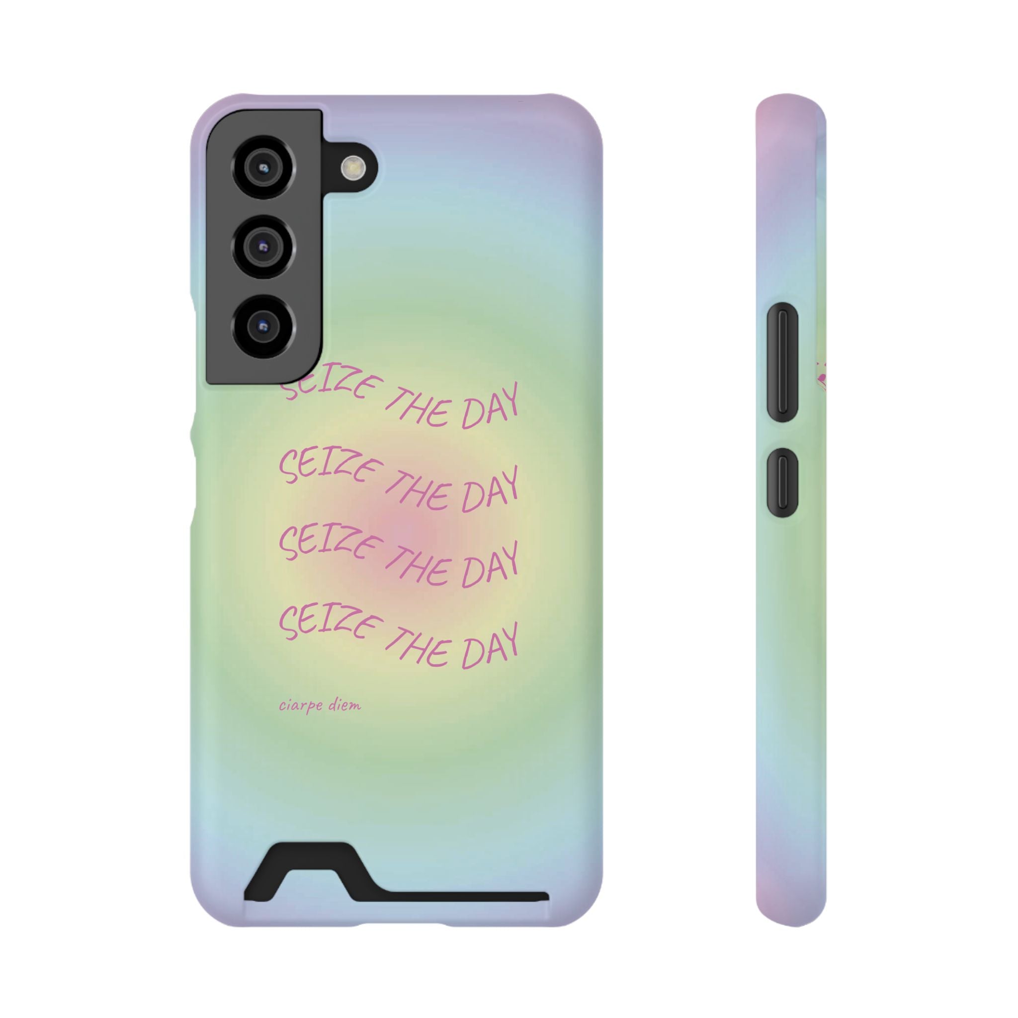 Bermuda Halo 'Seize The Day' Card Holder Phone Case