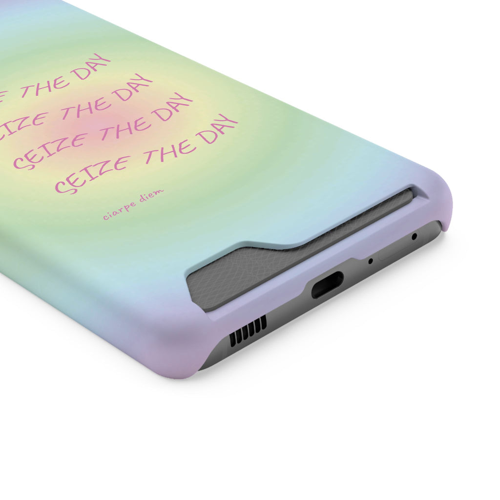 Bermuda Halo 'Seize The Day' Card Holder Phone Case