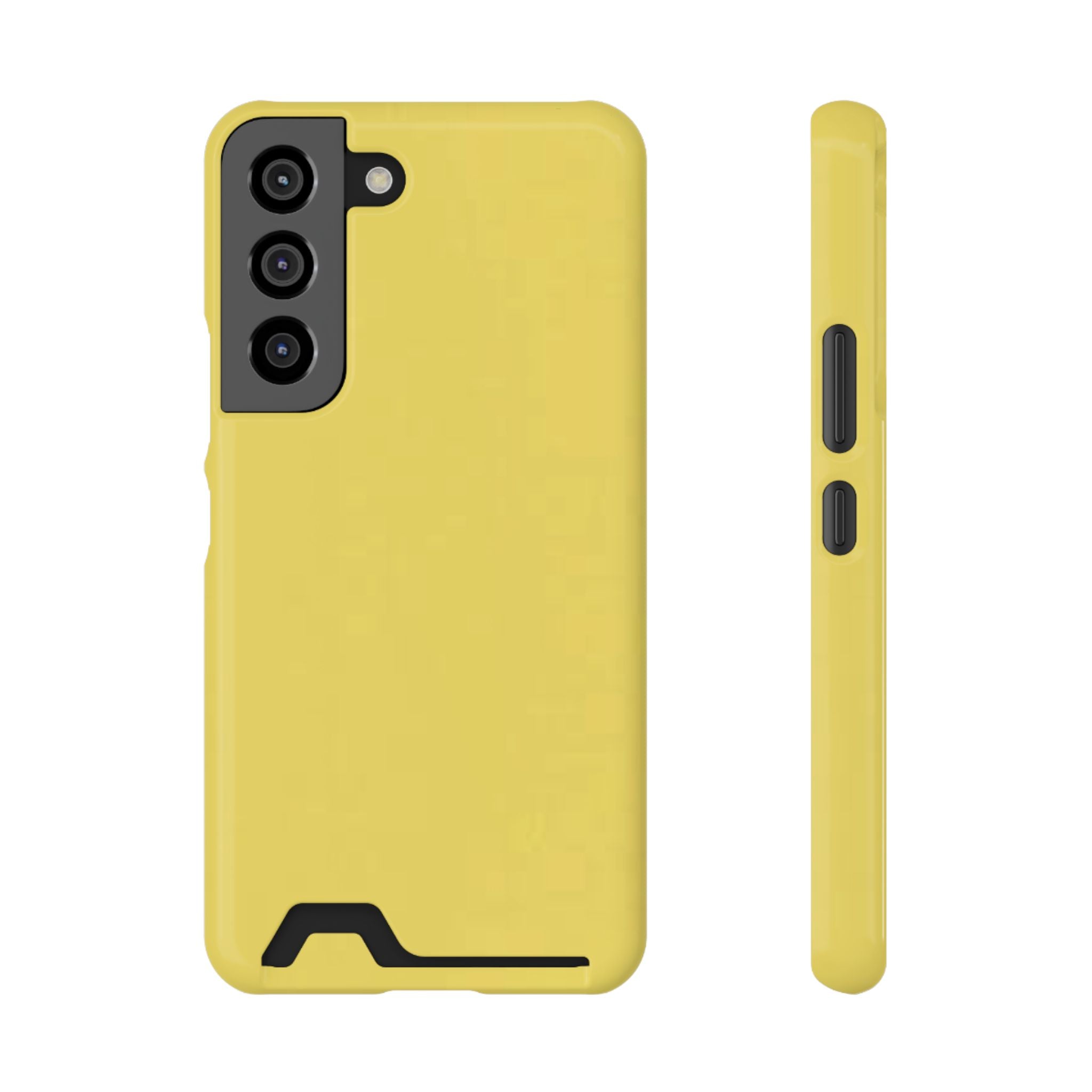 Yellow Card-Holder Phone Case
