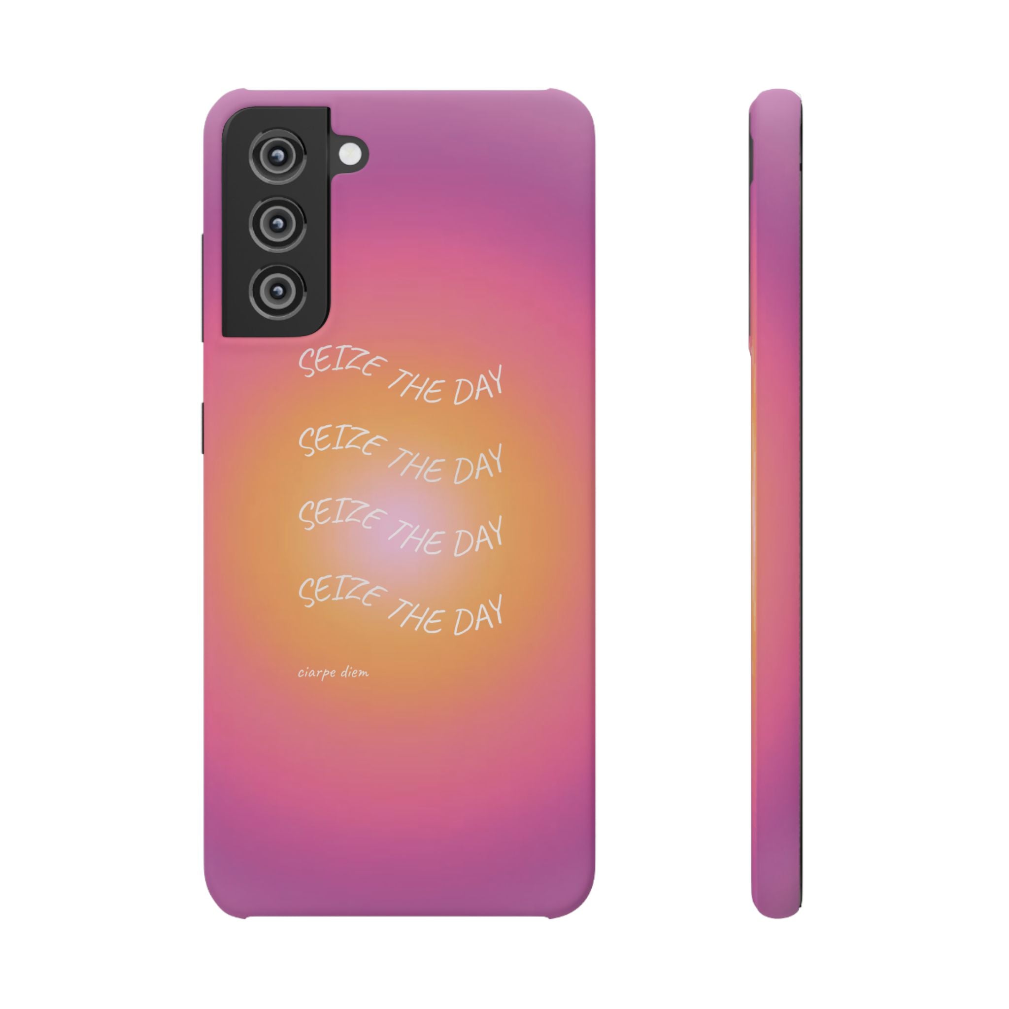 Carpe Diem Sunburst Gradient Snap Phone Case
