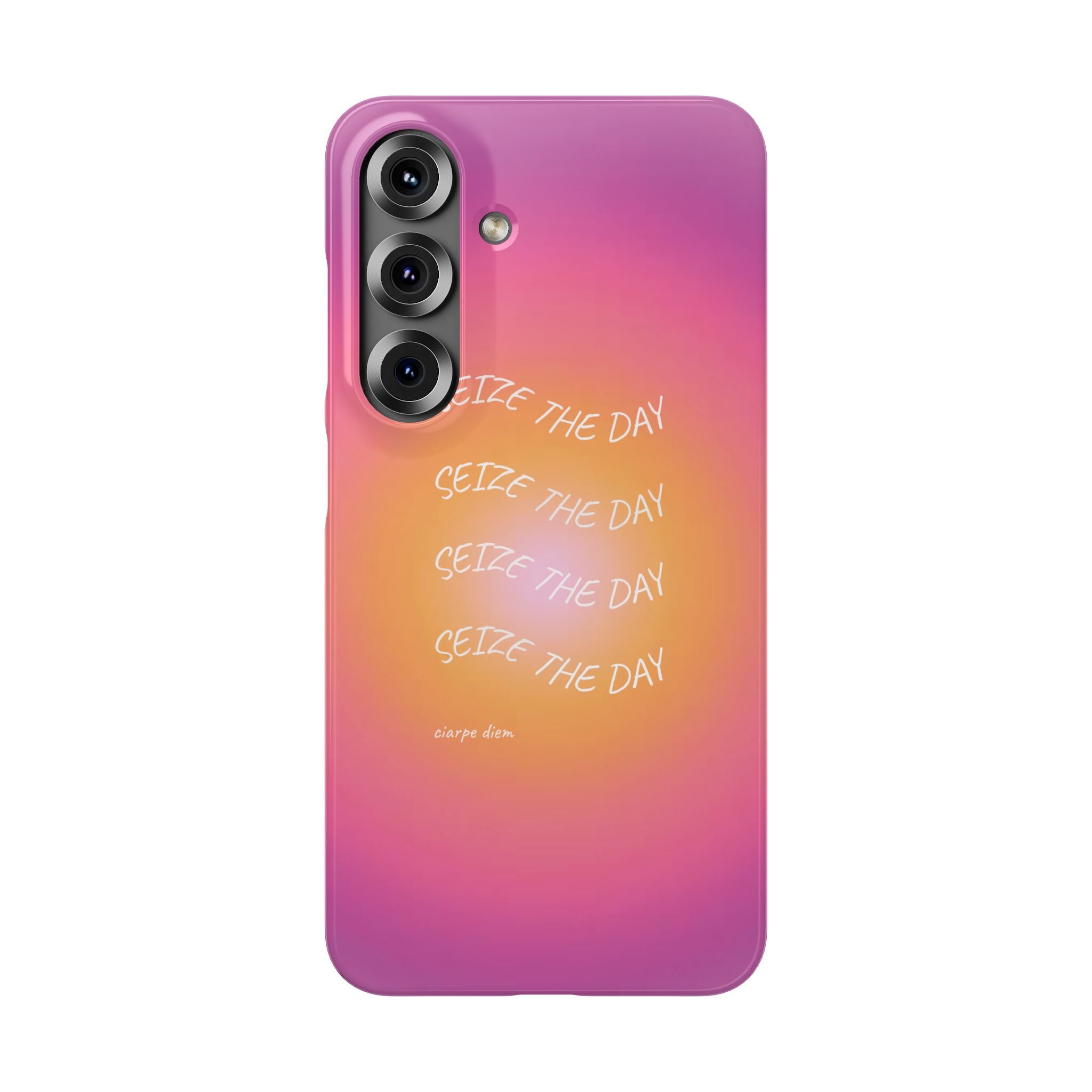 Carpe Diem Sunburst Gradient Snap Phone Case