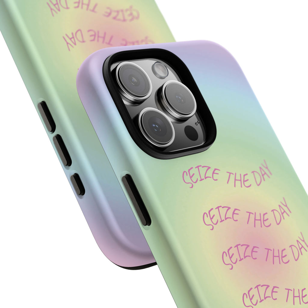 Bermuda Halo Seize The Day Pastel Gradient Tough Phone Case