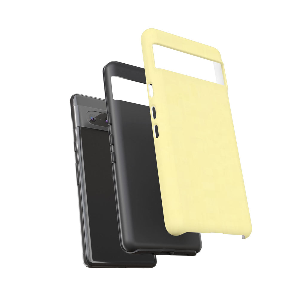 Pale Yellow Protective Phone Case