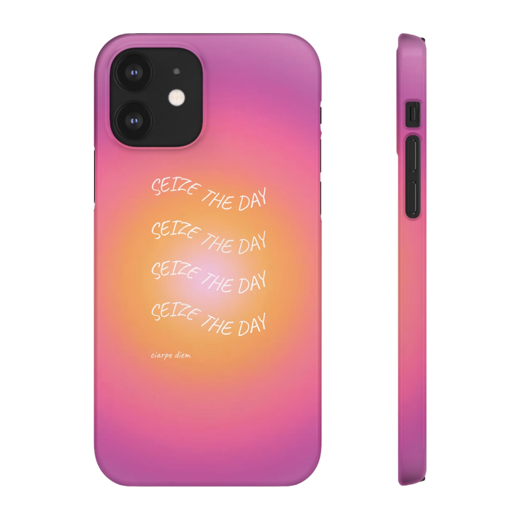 Carpe Diem Sunburst Gradient Snap Phone Case