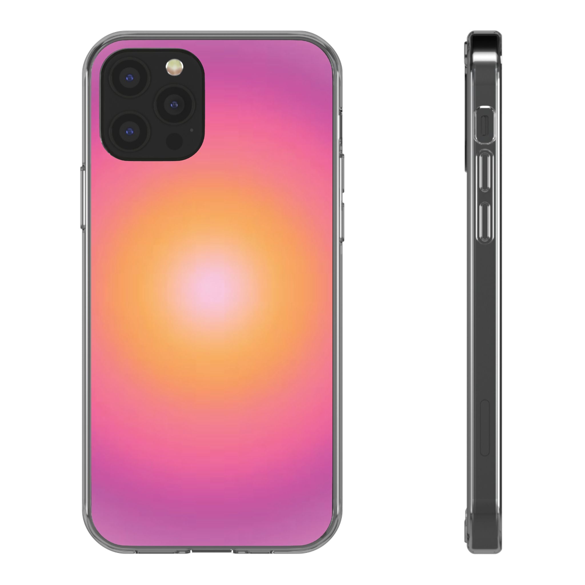 Sunset Gradient Clear Protective Cover