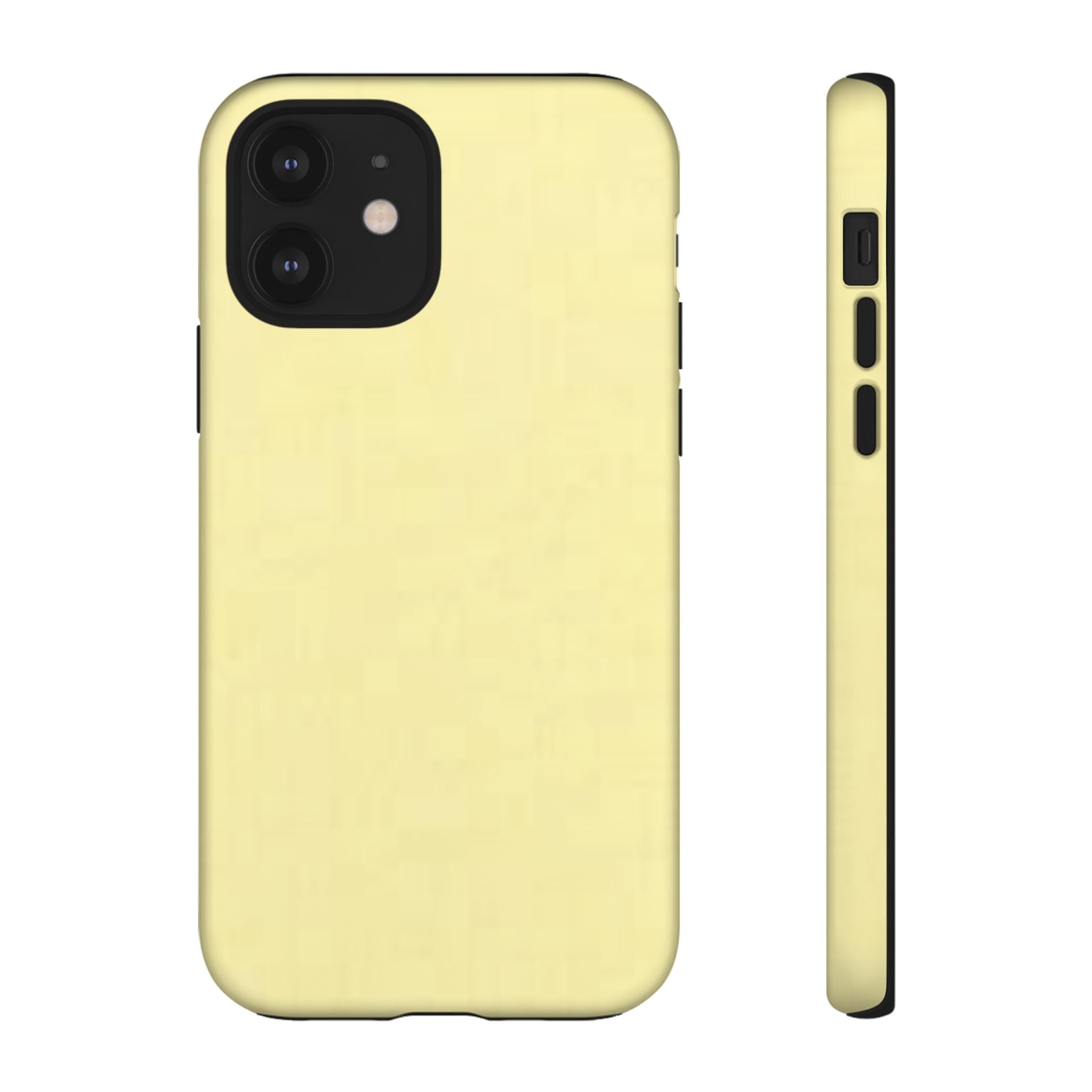 Pale Yellow Protective Phone Case