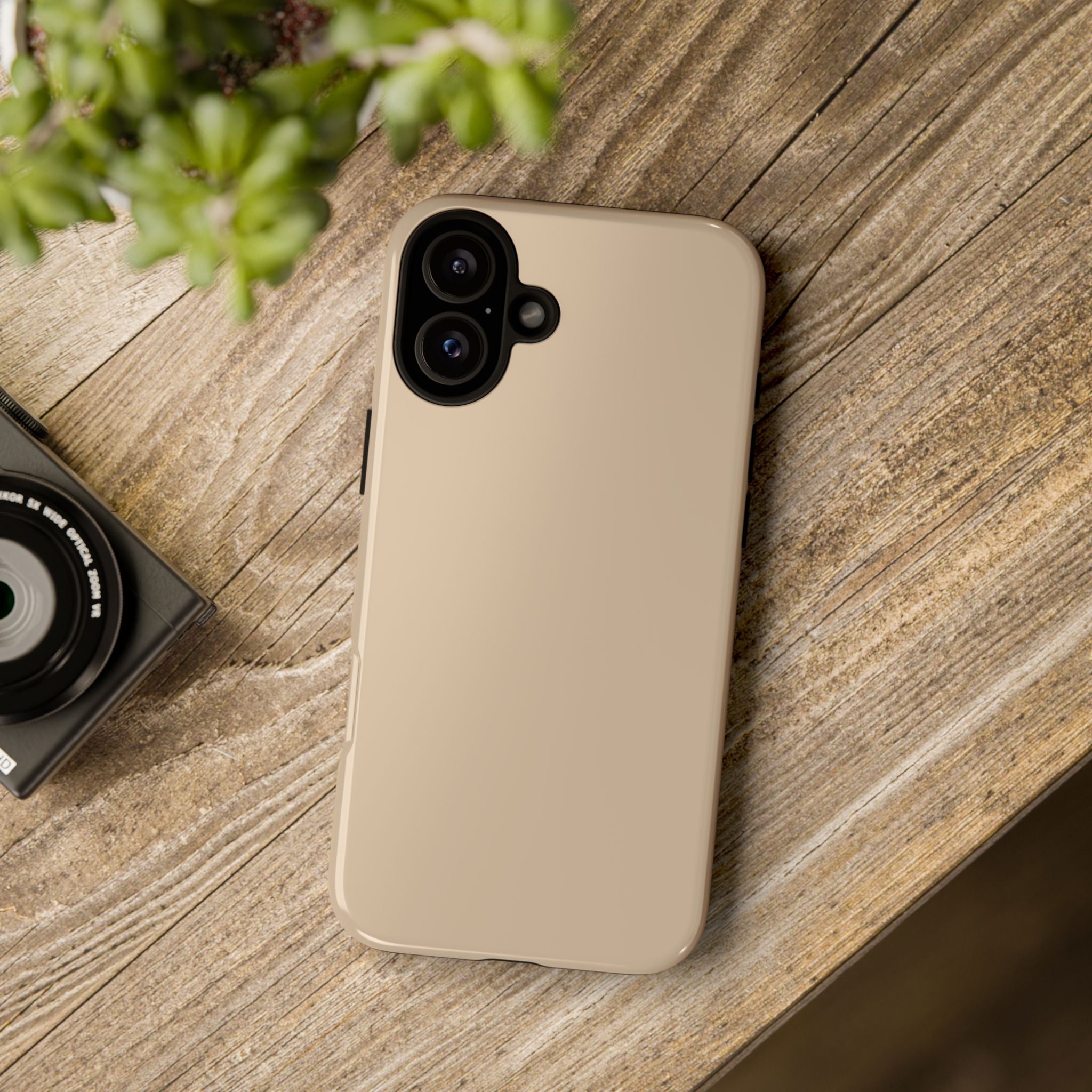 Beige Protective Phone Case