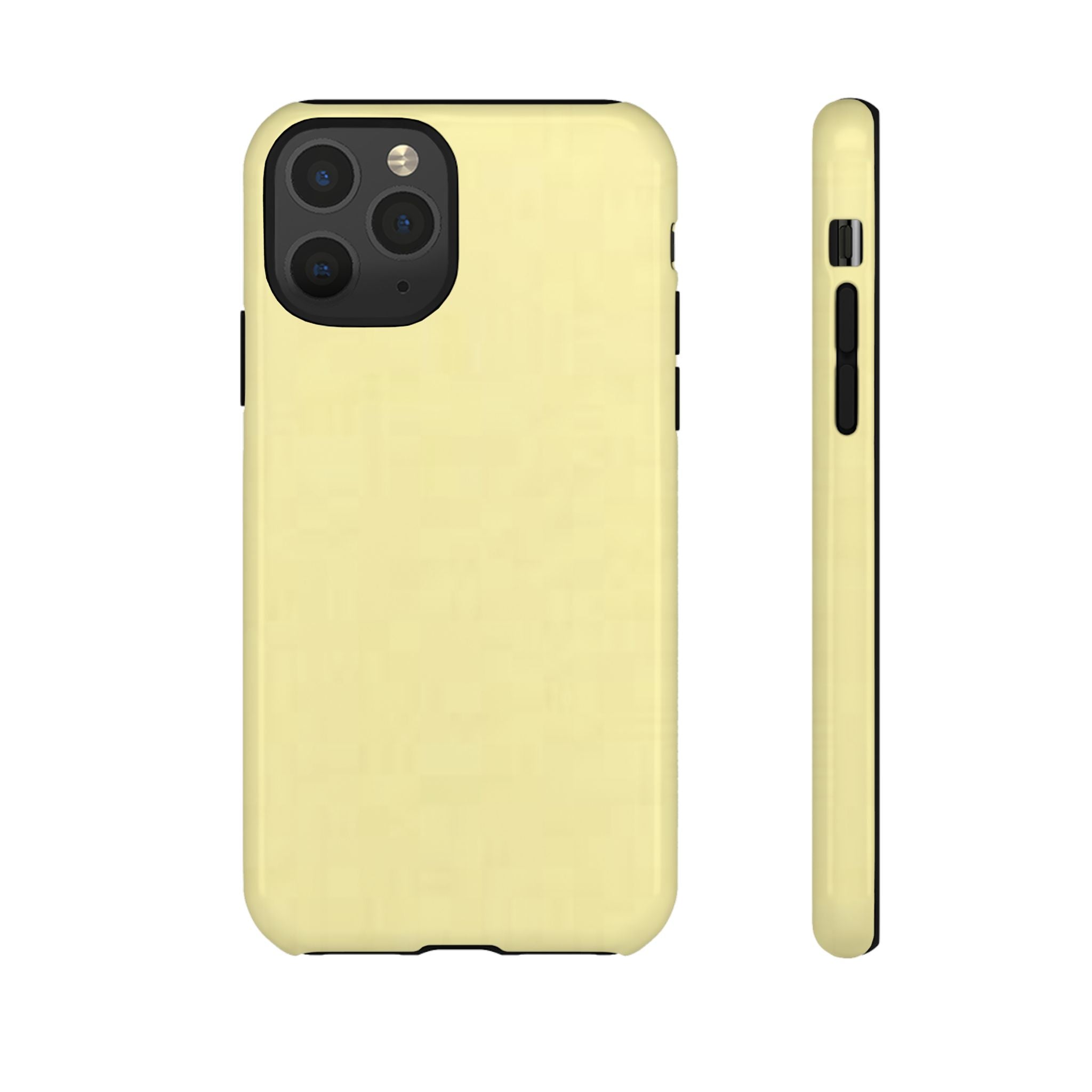 Pale Yellow Protective Phone Case