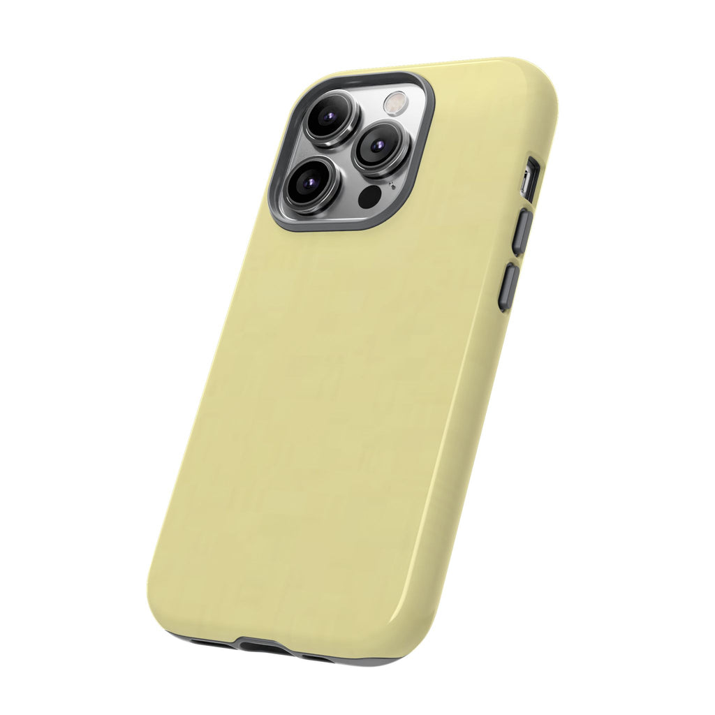 Pale Yellow Protective Phone Case