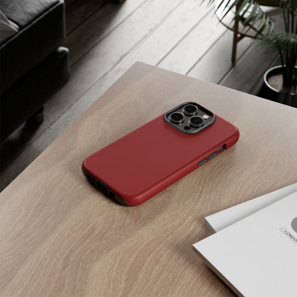 Dark Red Protective Phone Case