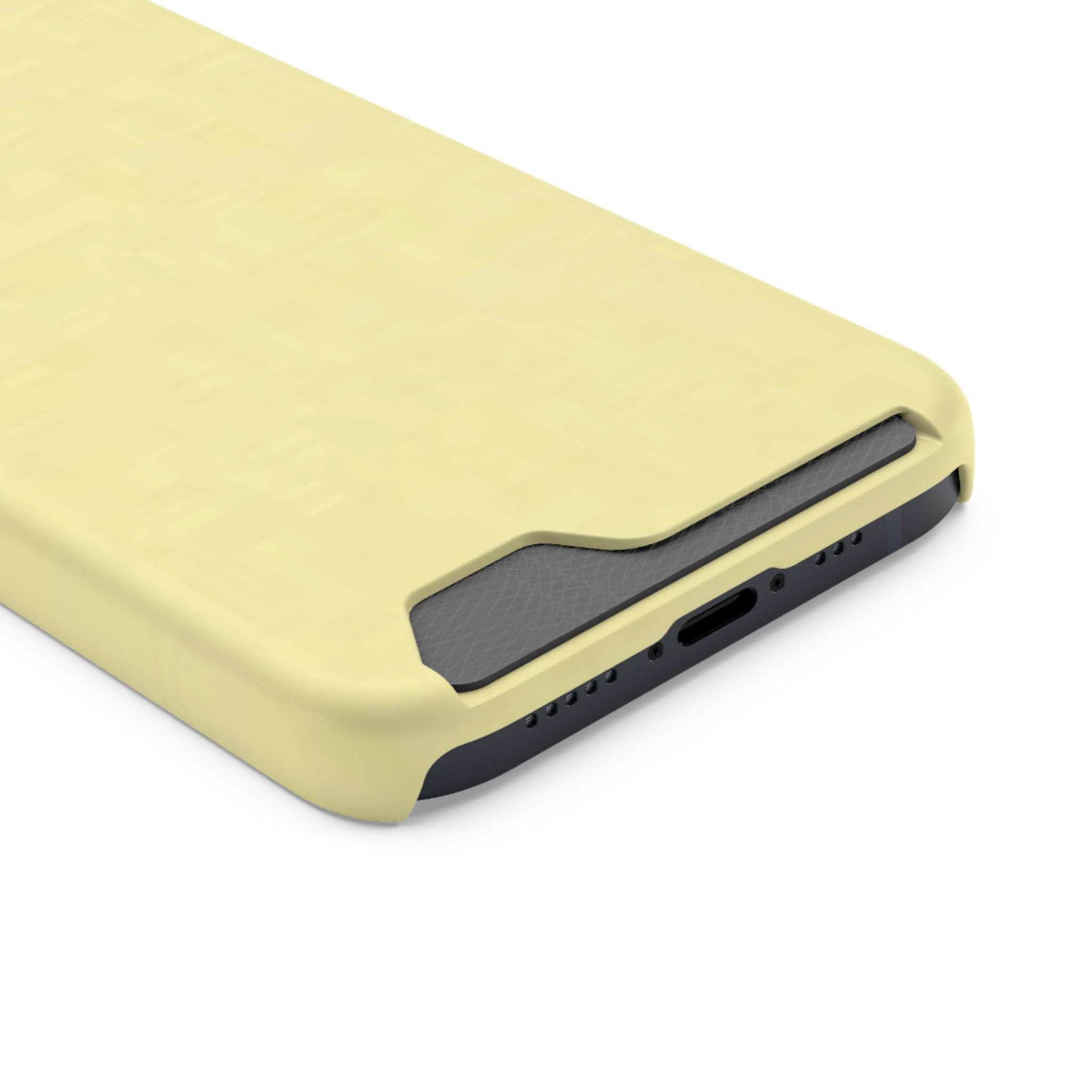 Pale Yellow Card-Holder Phone Case