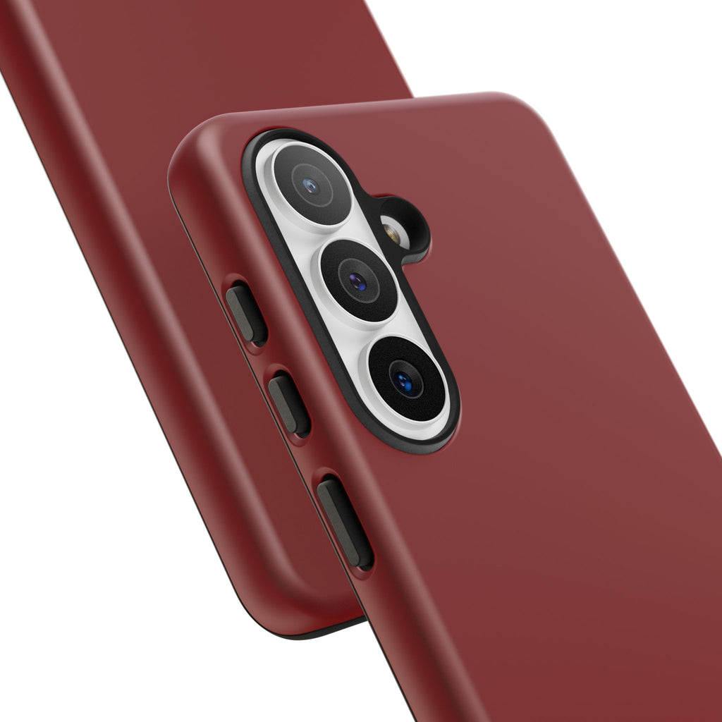 Dark Red Protective Phone Case