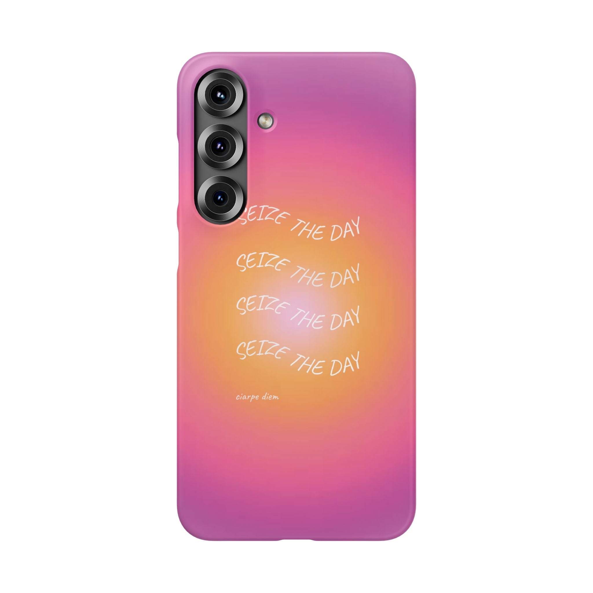 Carpe Diem Sunburst Gradient Snap Phone Case