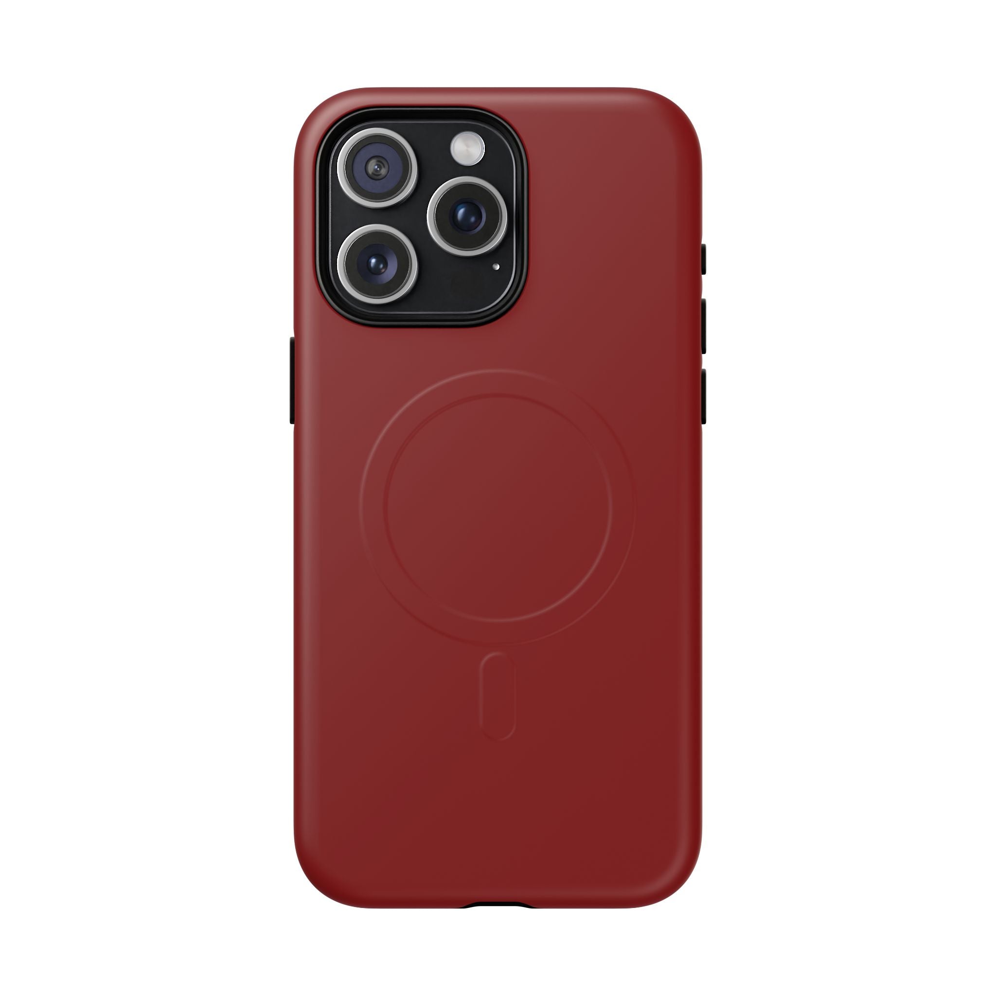 Dark Red MagSafe Protective Phone Case