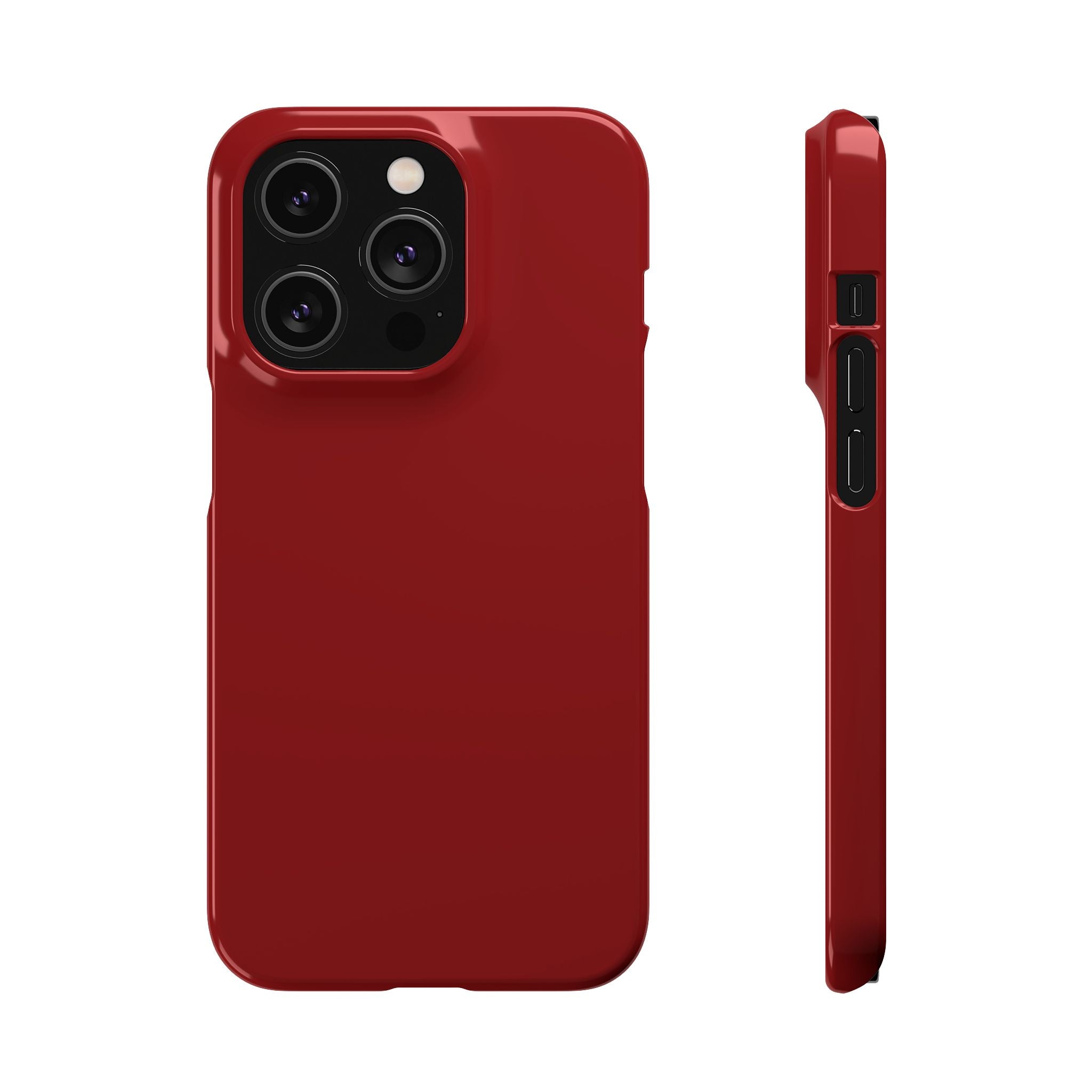 Dark Red Snap Phone Case