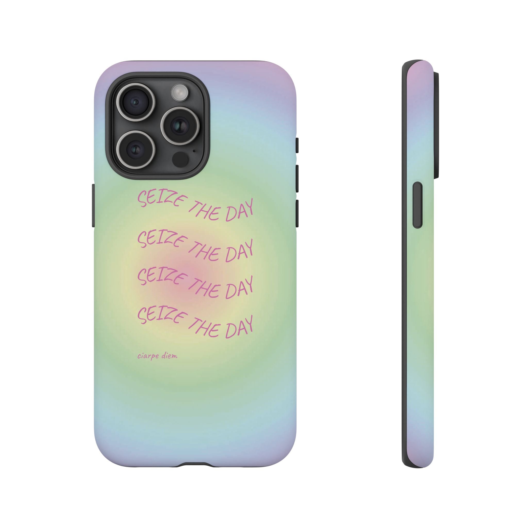 Bermuda Halo Seize The Day Pastel Gradient Tough Phone Case