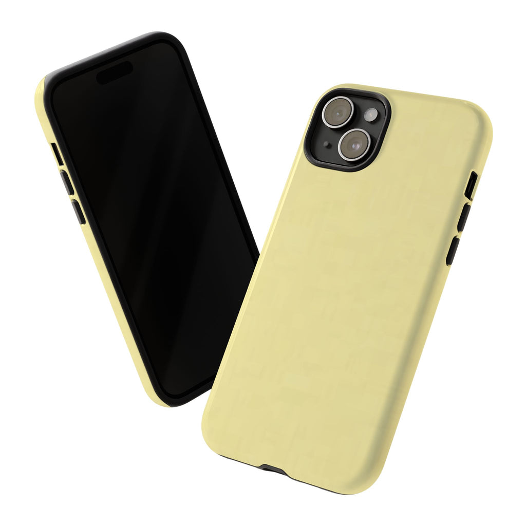 Pale Yellow Protective Phone Case