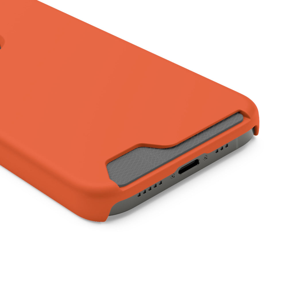 Orange Card-Holder Phone Case