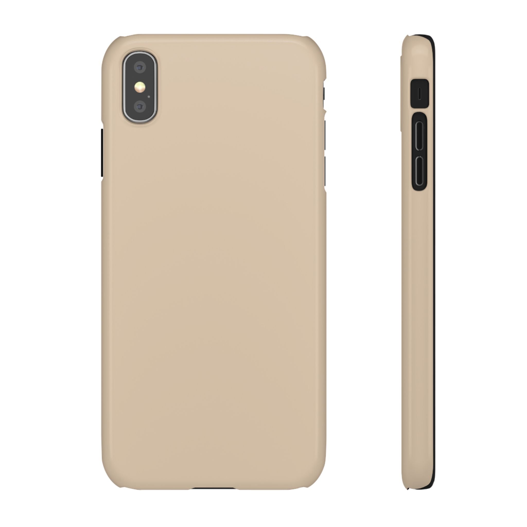 Beige Snap Phone Case