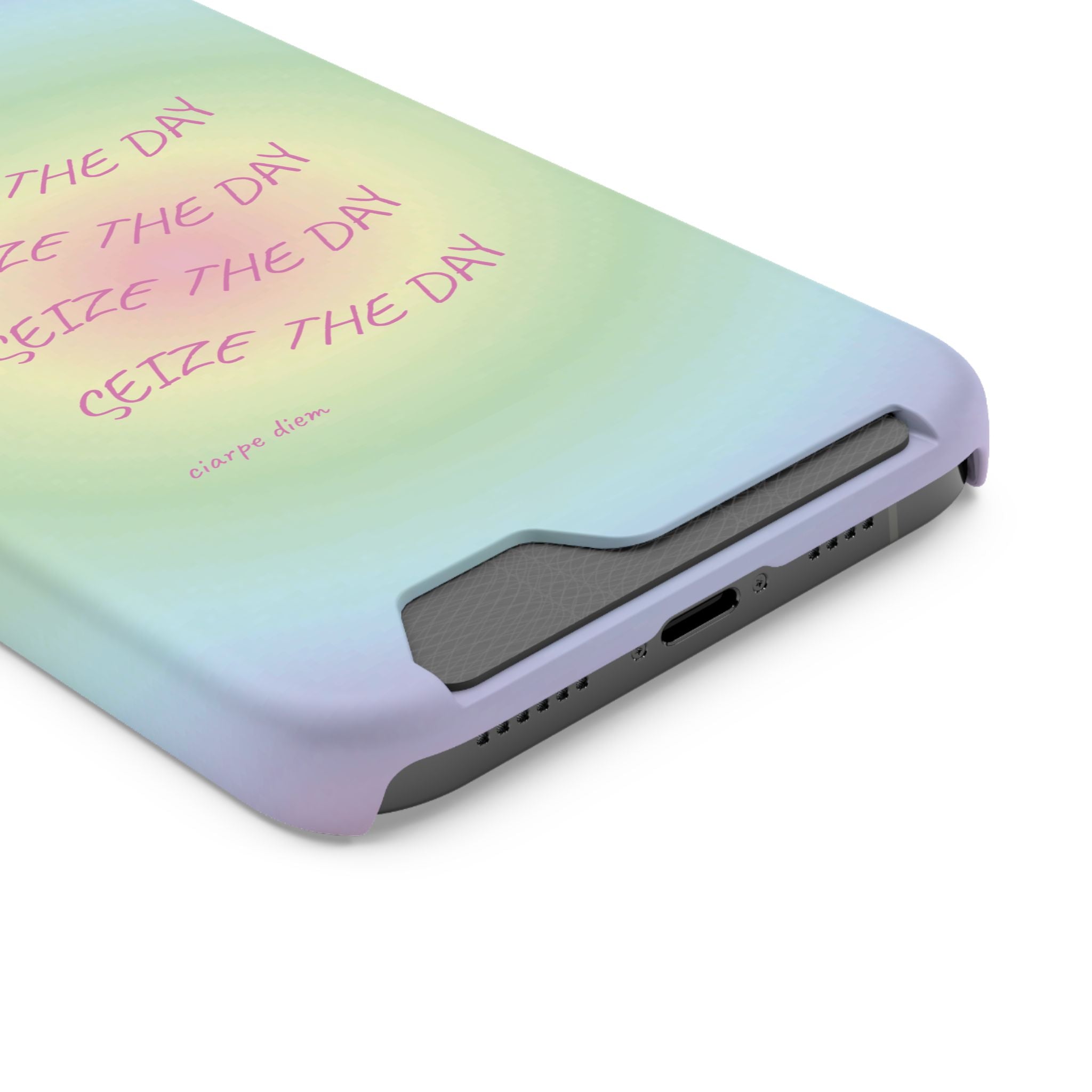 Bermuda Halo 'Seize The Day' Card Holder Phone Case