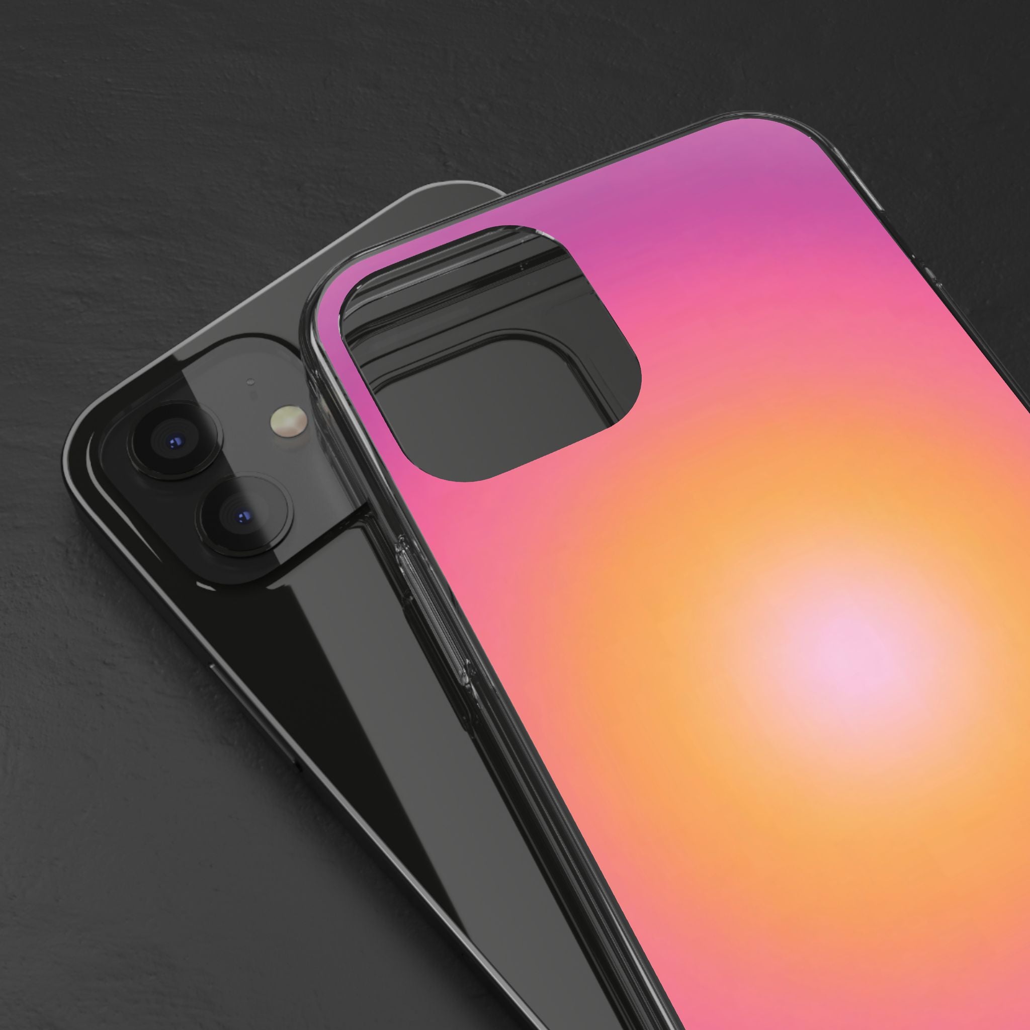 Sunset Gradient Clear Protective Cover