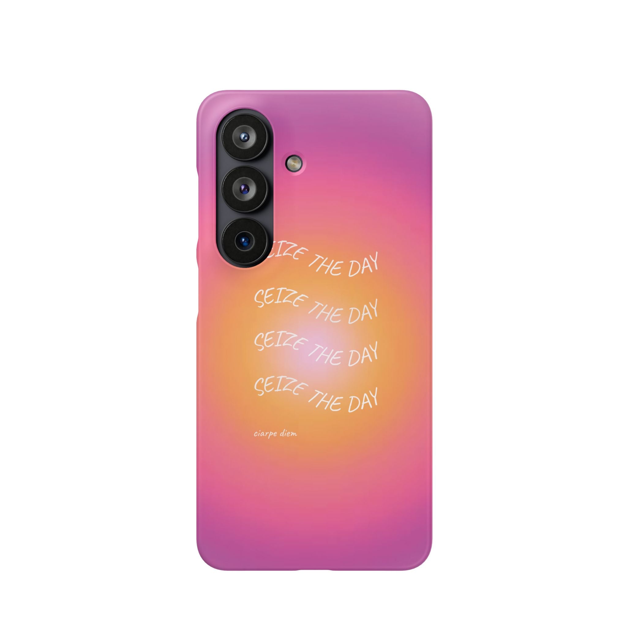 Carpe Diem Sunburst Gradient Snap Phone Case