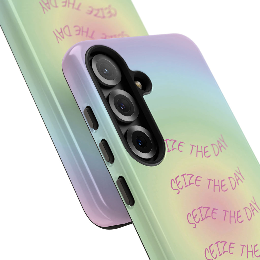 Bermuda Halo Seize The Day Pastel Gradient Tough Phone Case