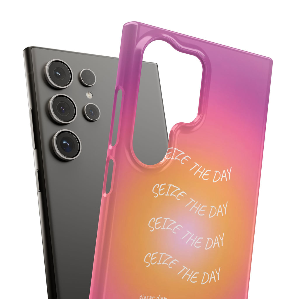 Carpe Diem Sunburst Gradient Snap Phone Case