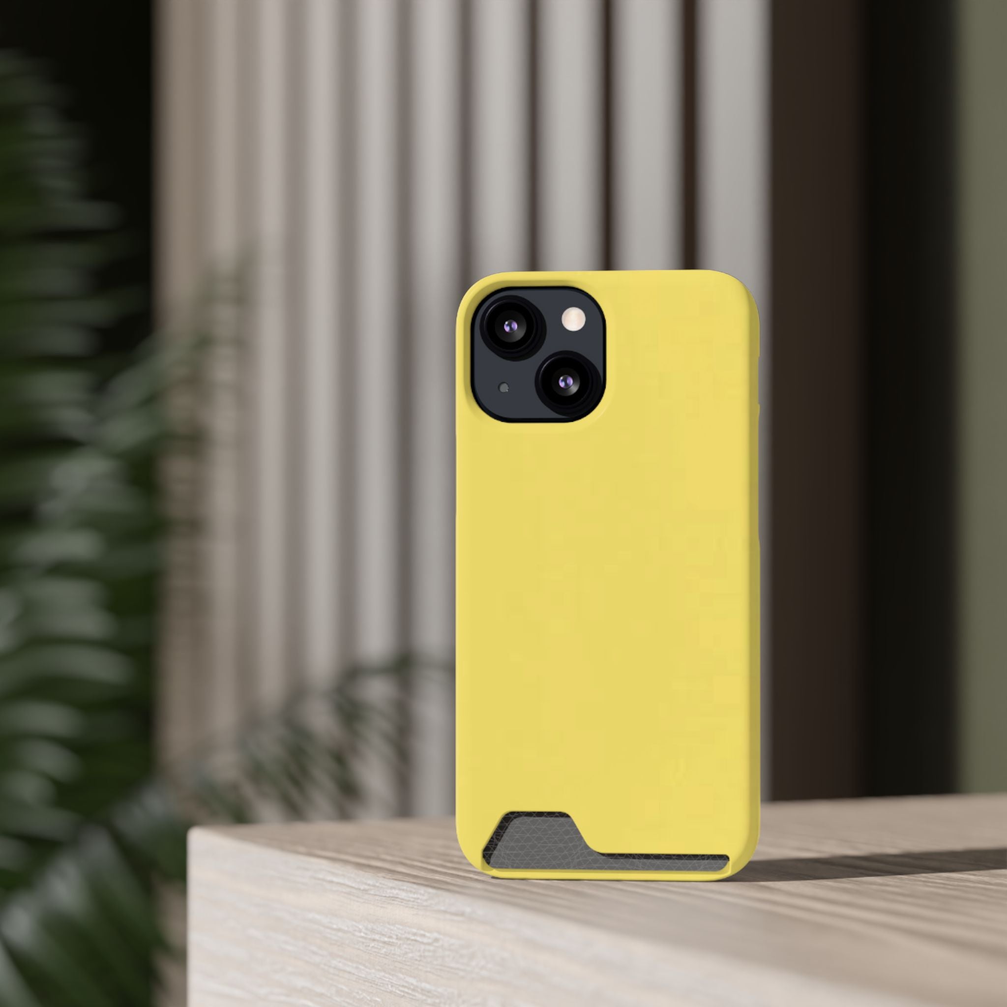 Yellow Card-Holder Phone Case