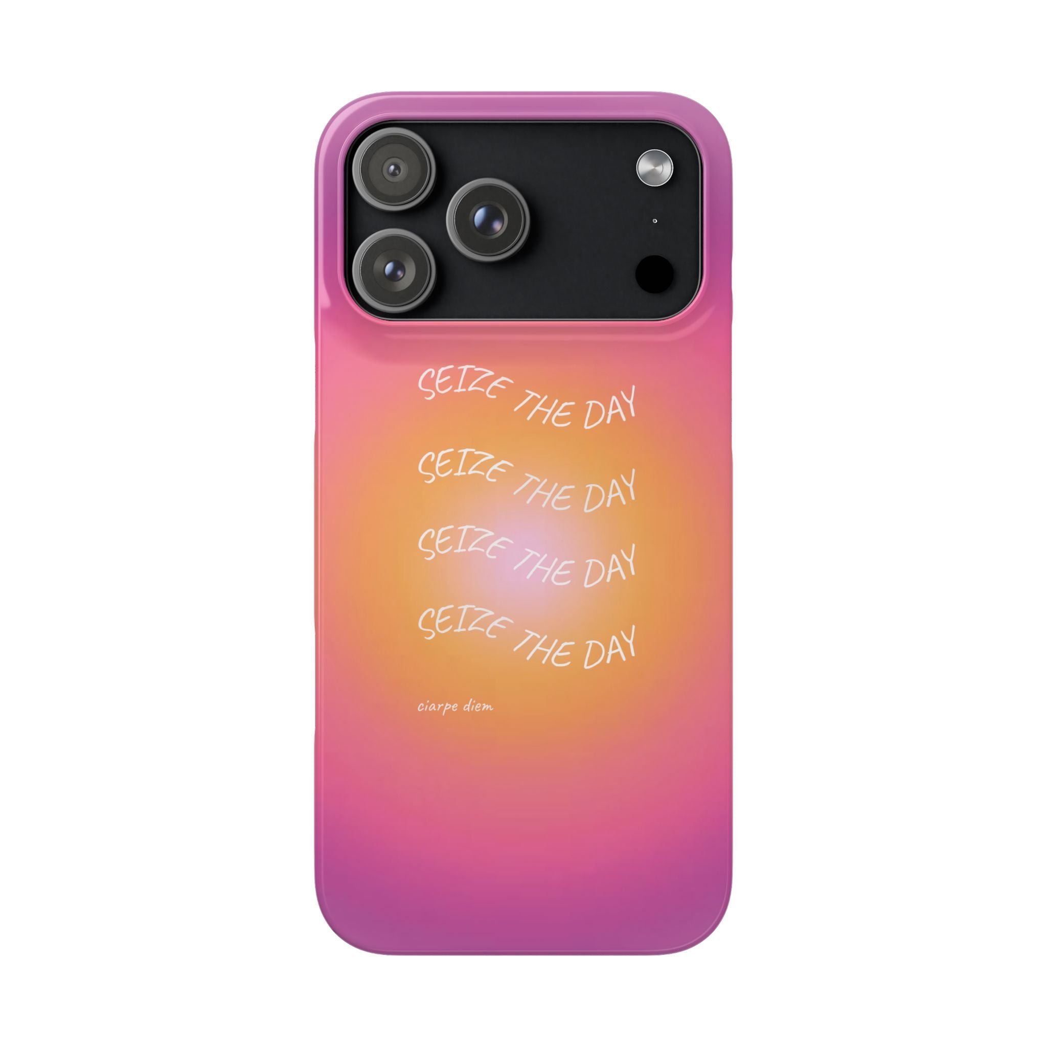 Carpe Diem Sunburst Gradient Snap Phone Case
