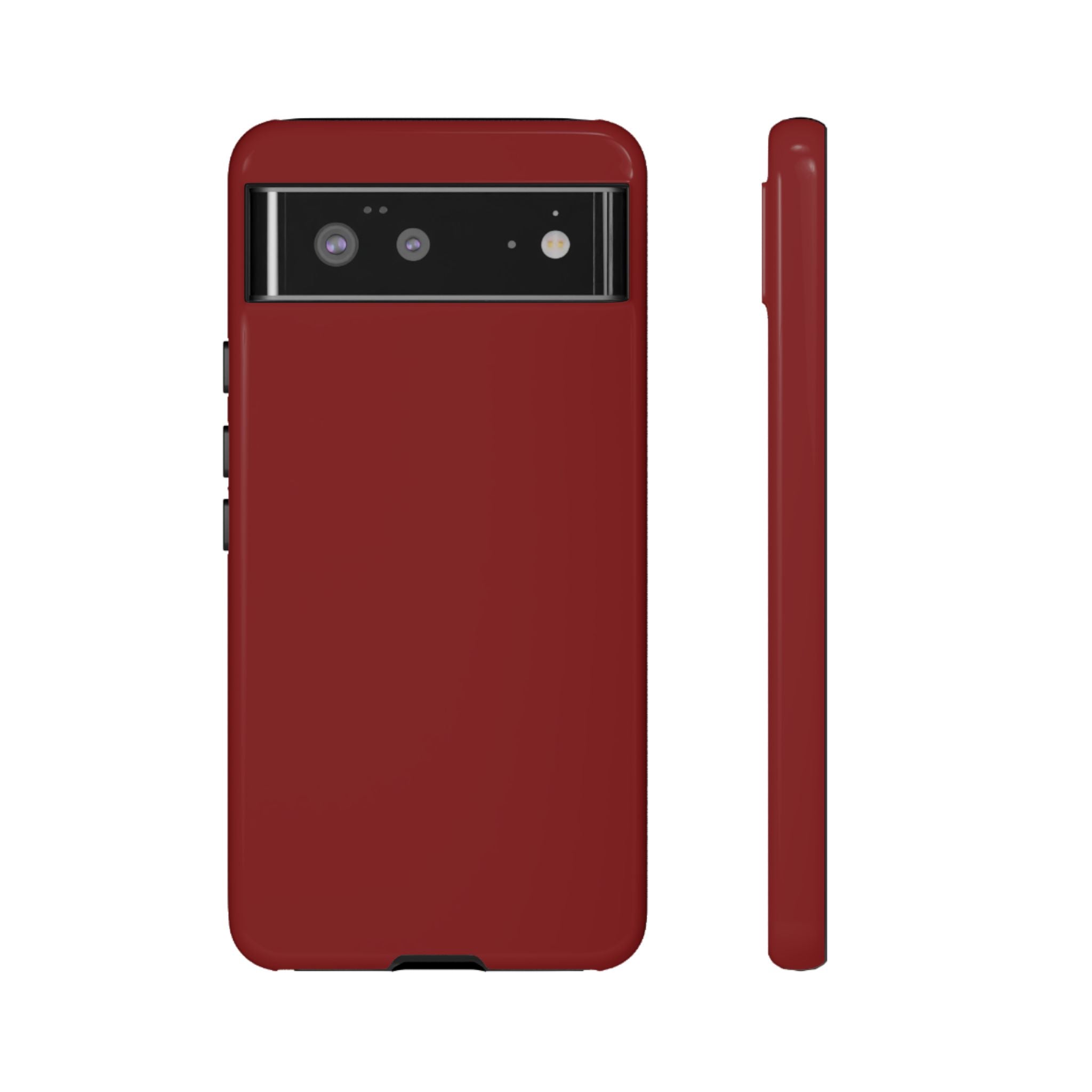 Dark Red Protective Phone Case