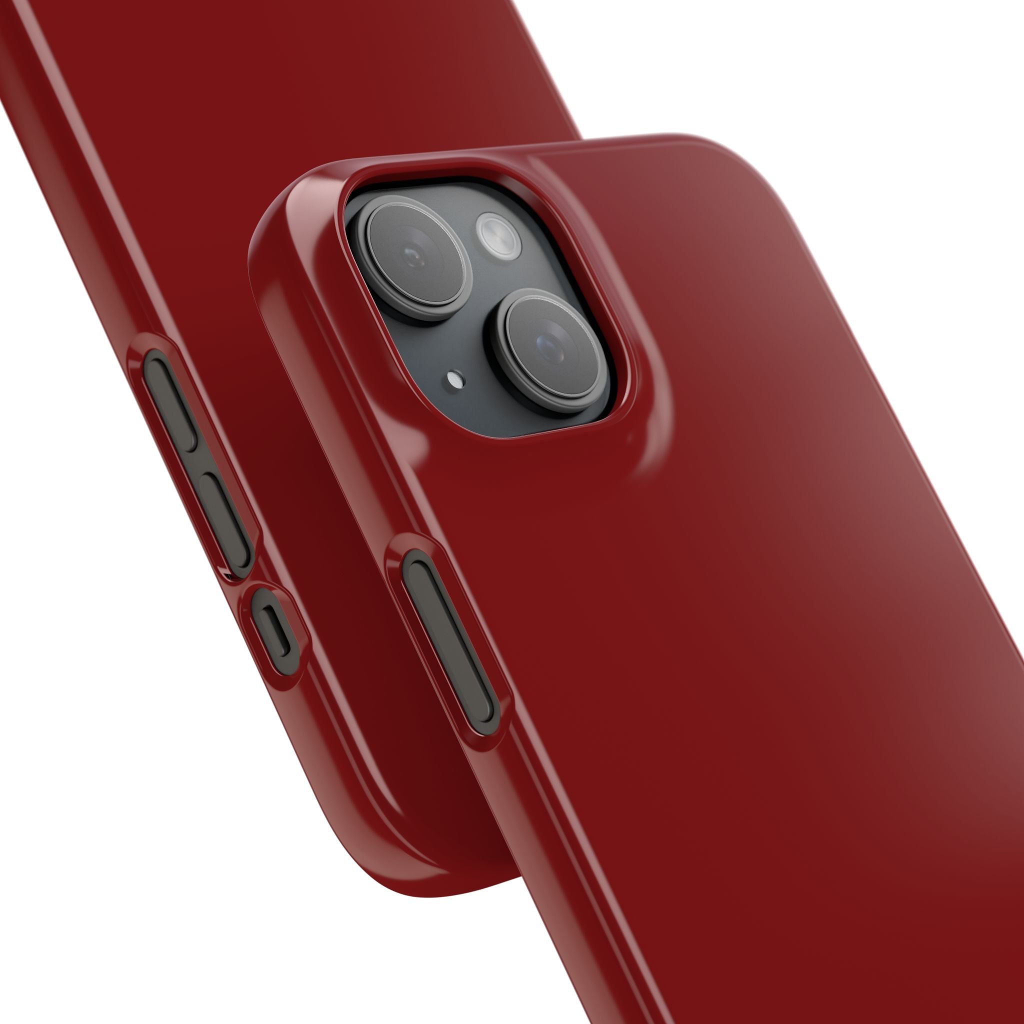 Dark Red Snap Phone Case