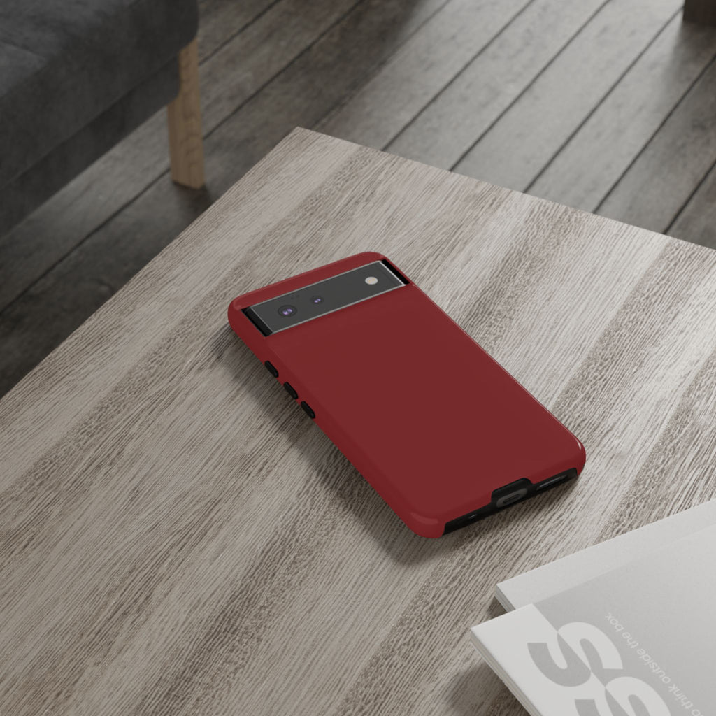Dark Red Protective Phone Case