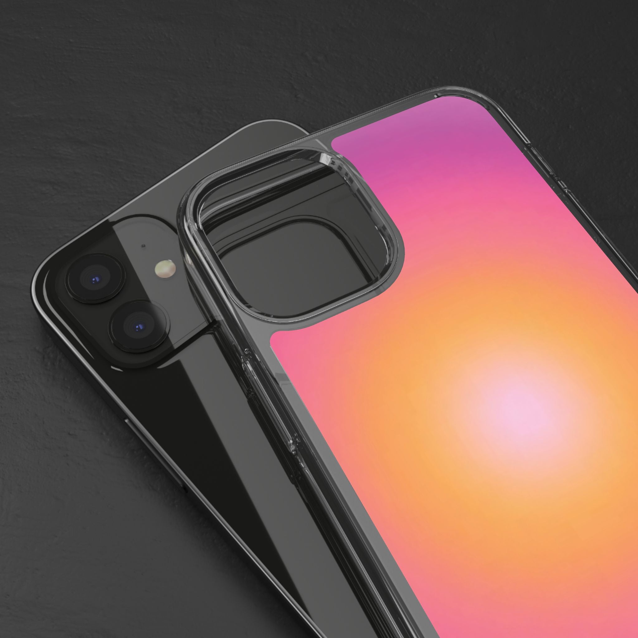 Sunset Gradient Clear Protective Cover
