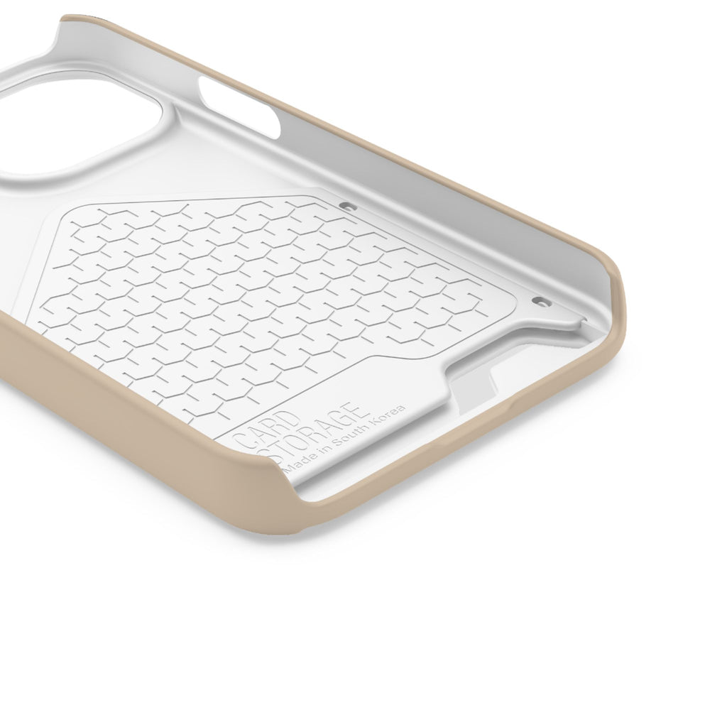 Beige Card-Holder Phone Case