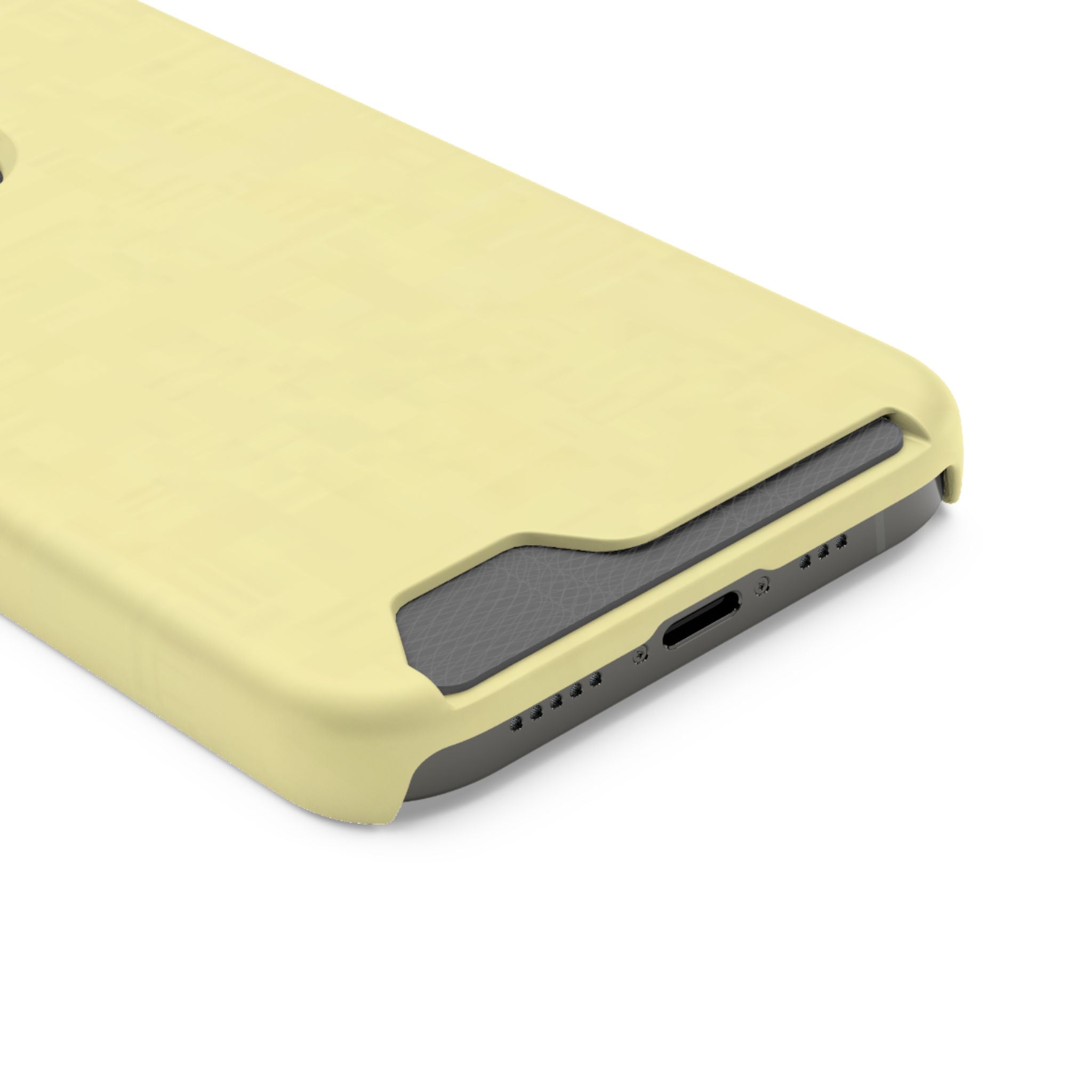 Pale Yellow Card-Holder Phone Case