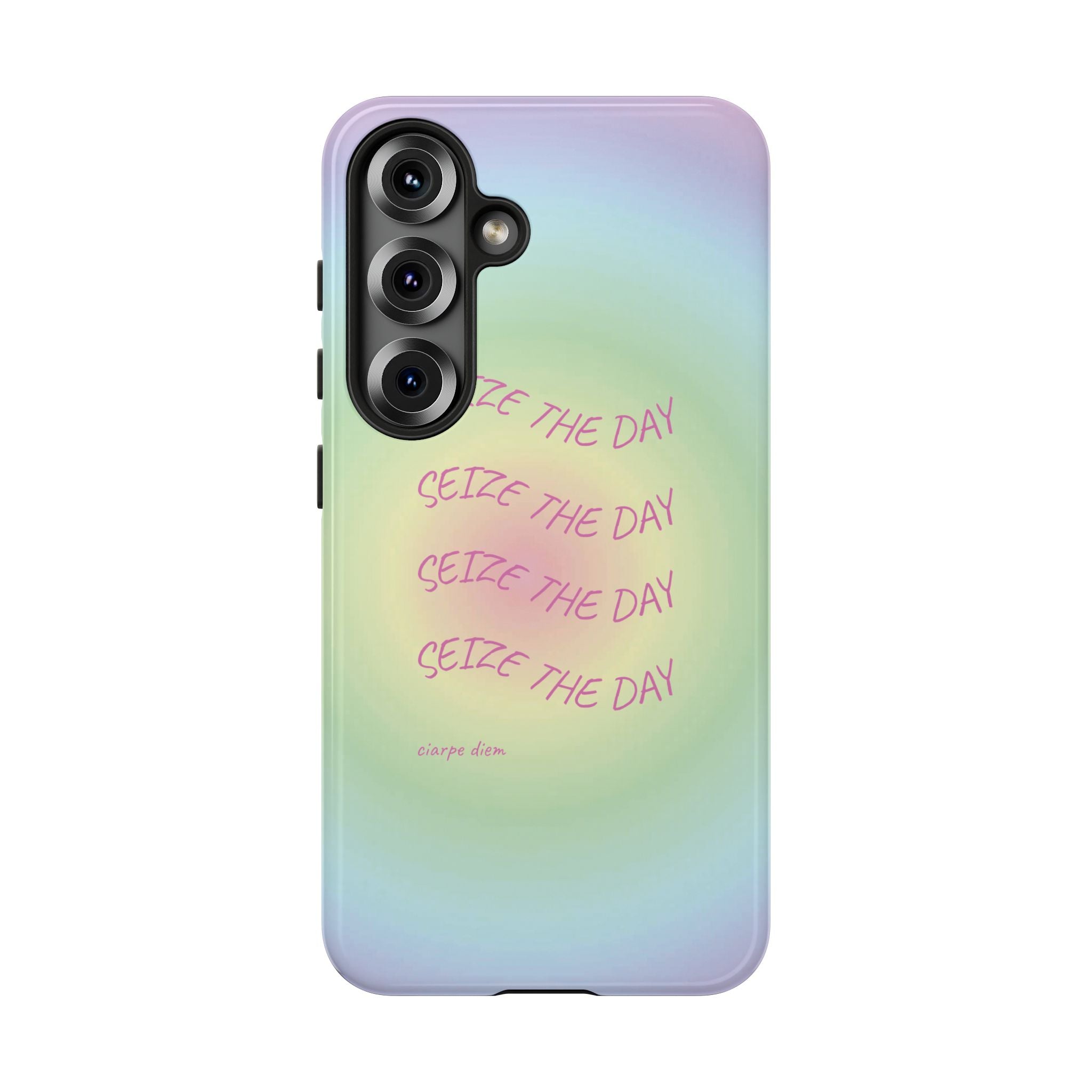 Bermuda Halo Seize The Day Pastel Gradient Tough Phone Case